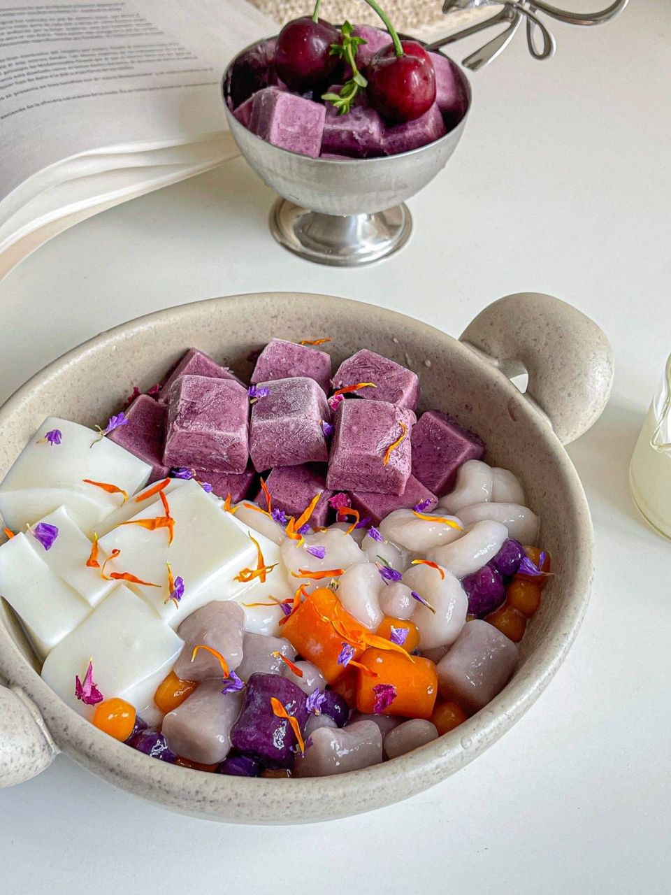 花青素冰淇淋芋圆小圆子饱饱碗[照相机]清爽一夏!