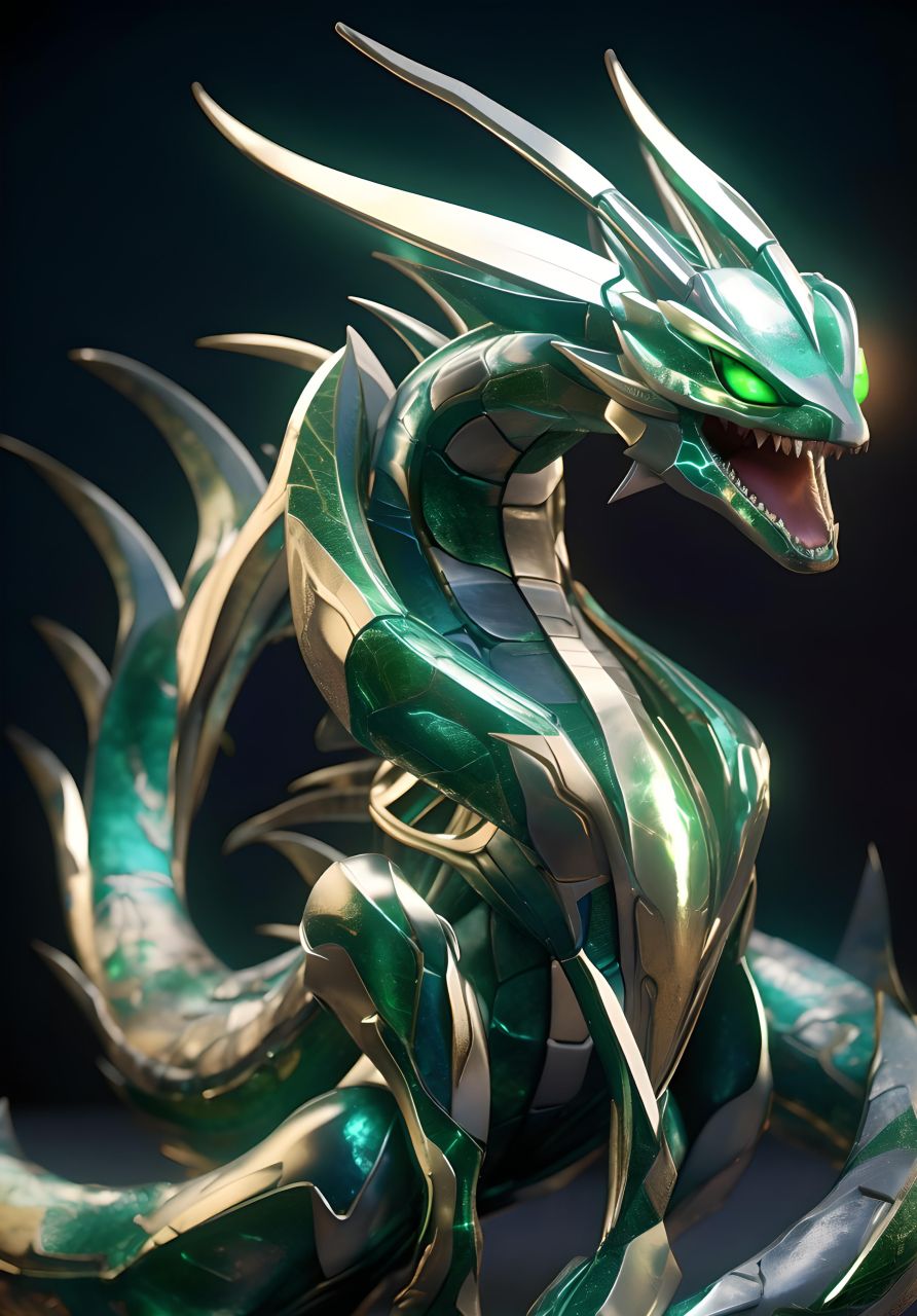 a绘6,奇奇怪怪ai,#机甲##蛇##全民ai创作节