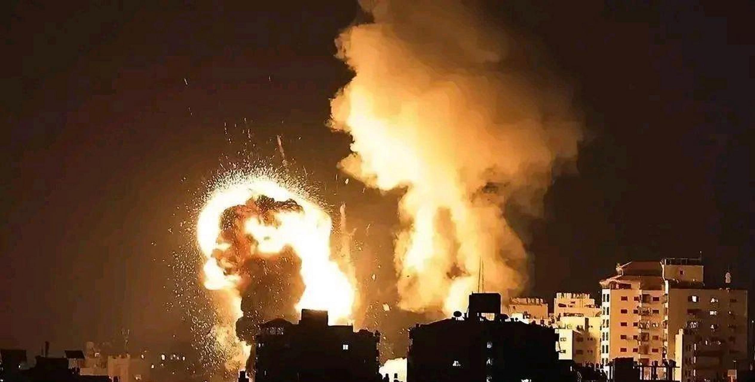 4月8日,以色列空军对叙利亚和巴勒斯坦进行多轮空袭后,以色列在凌晨不