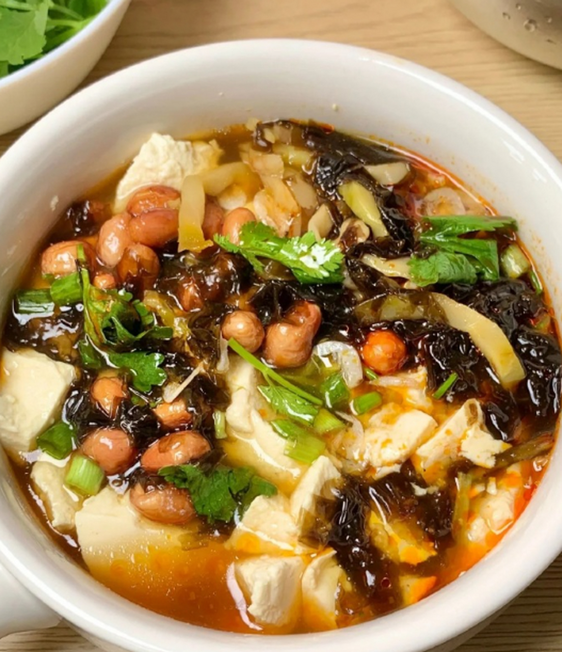 紫菜虾皮豆腐汤!淋上料汁,味道绝了! 低脂低卡,好吃不胖!