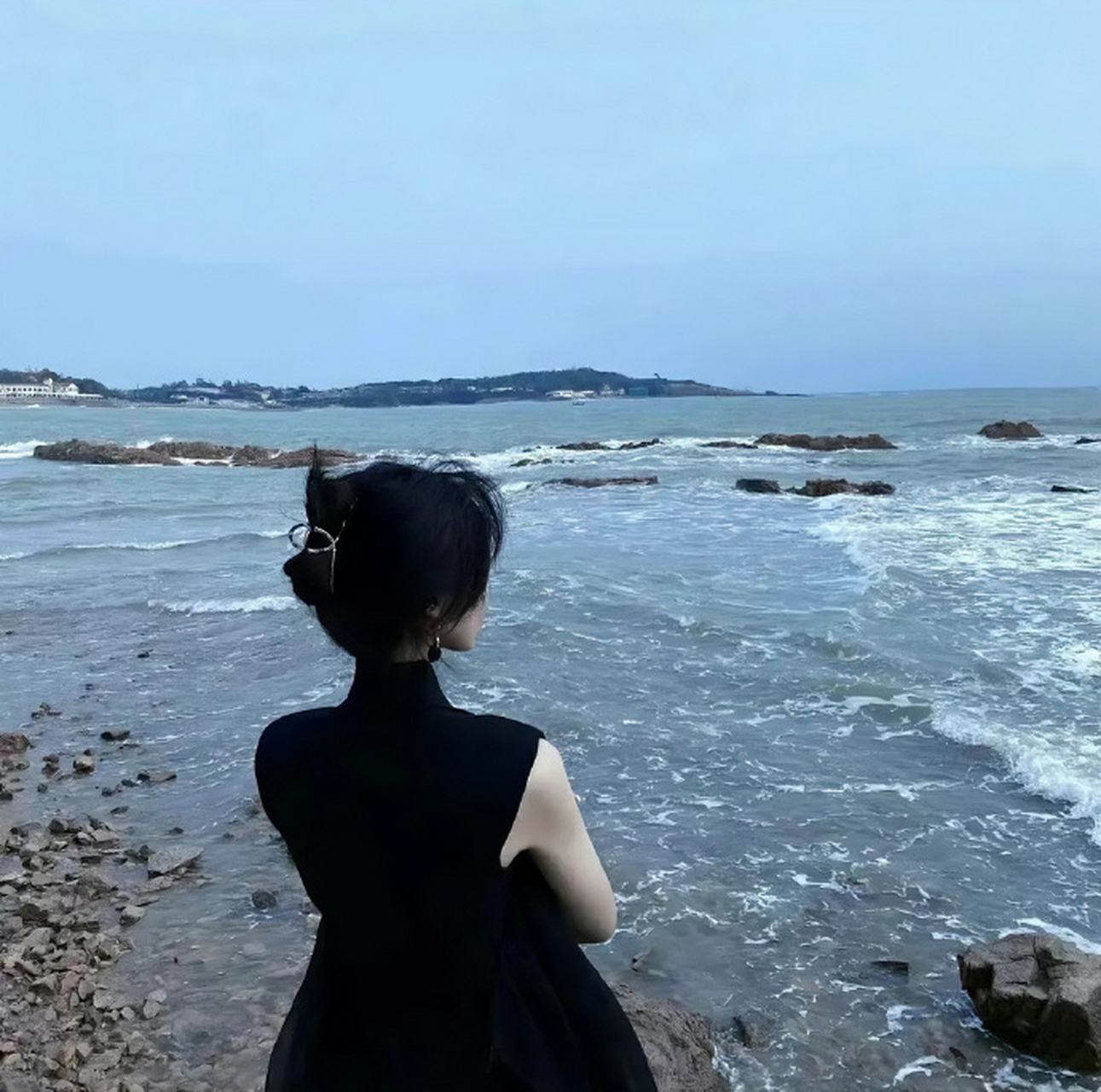 36373039黑色高冷女生头像 676767 #头像# #微信头像