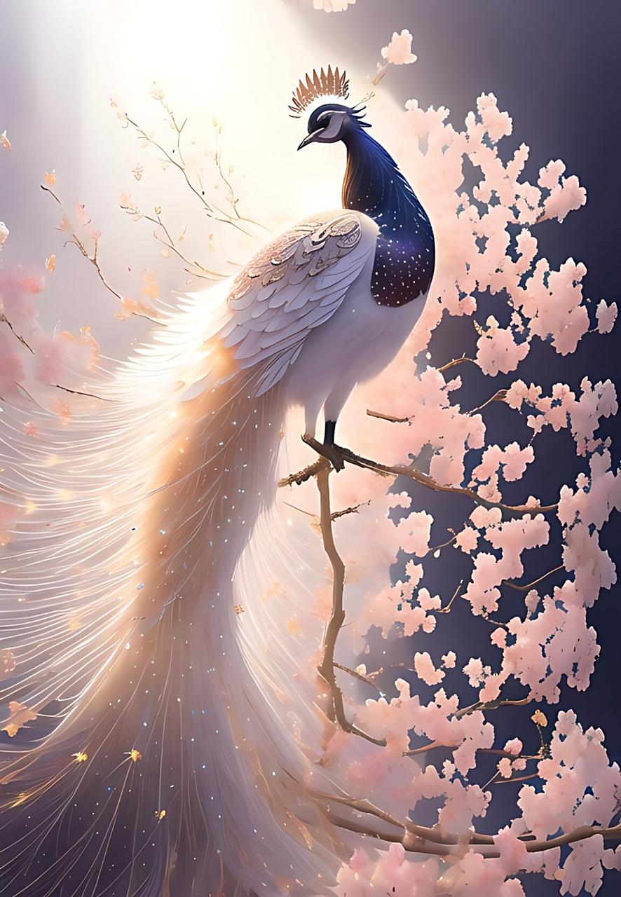 孔雀是一种美丽的鸟类,它的展翅翱翔,让人不禁为之惊叹.