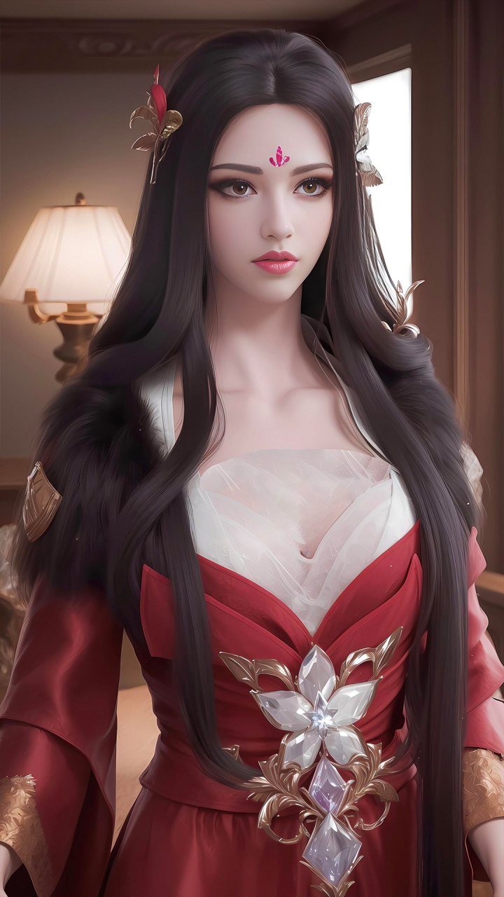 国漫女神|《完美世界》石毅母亲ai高清手机壁纸:荒天帝石昊的大娘