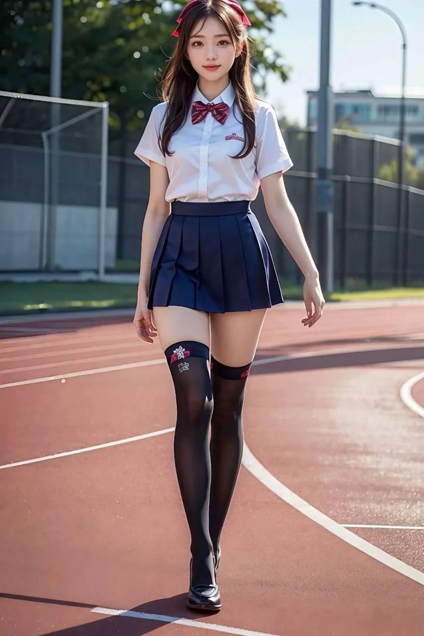 校园风jk制服美少女写真#ai# #ai共创计划# #ai绘画