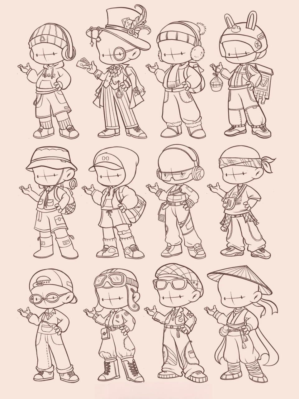 男生衣服怎么画  今天,我们为你带来了12款不同风格的男生服装画法.