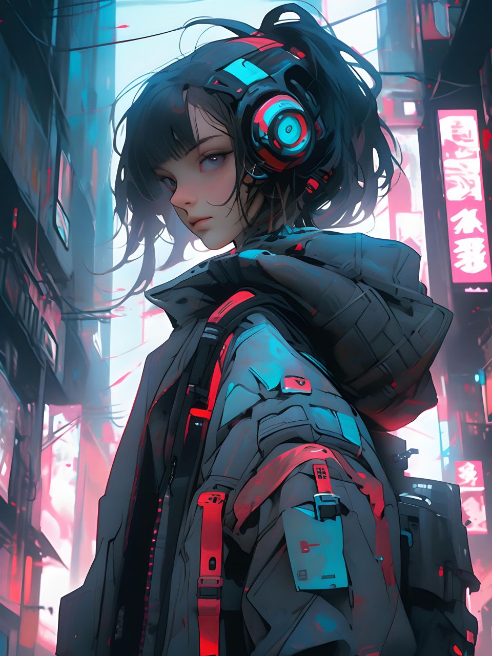 a绘56,#二次元少女##图片##动漫头像和壁纸##二次元##朋克