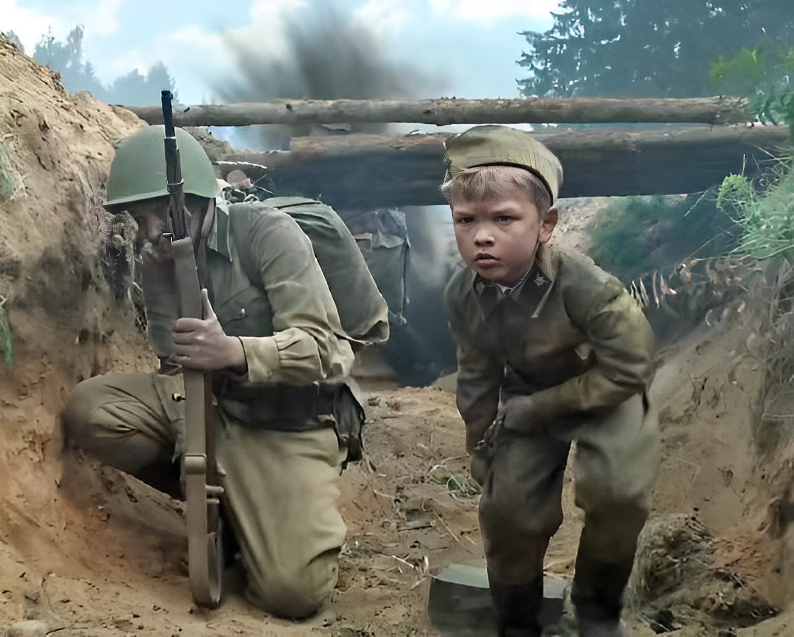 1942年的一个晚上,谢尔盖还在睡觉,妈妈把她扔出了窗外.