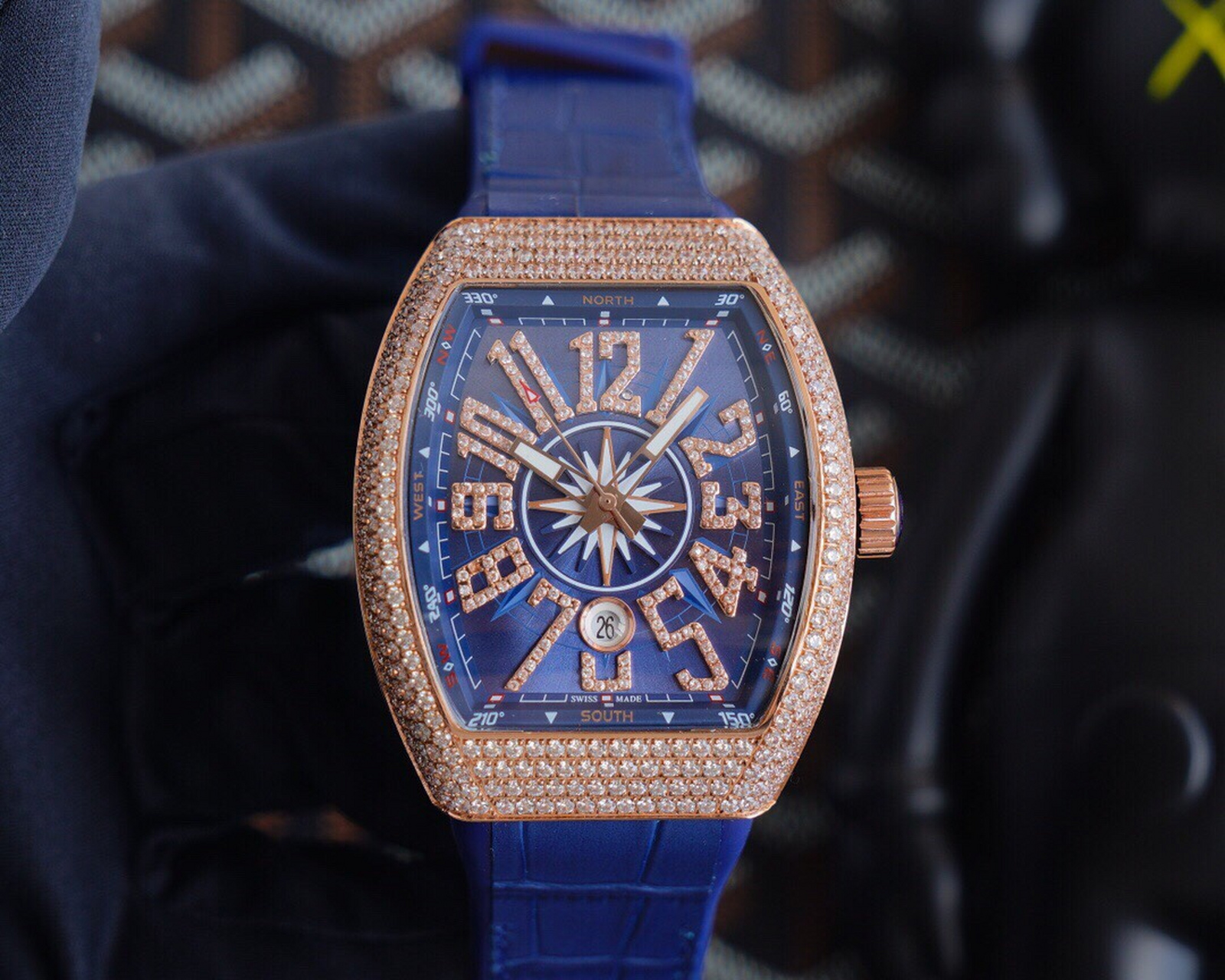 穆勒 franck muller v45 sc dt系列54*42*15 mm 全自动机械机芯 蓝光