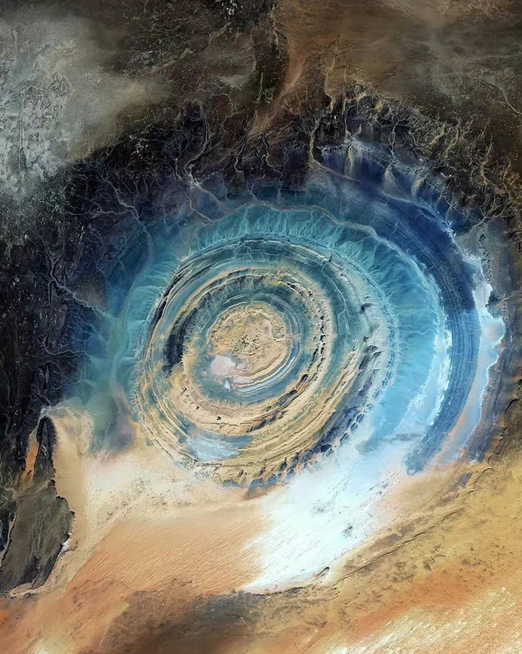 理查特结构,又称撒哈拉之眼(eye of the sahara),是一个位于撒哈拉