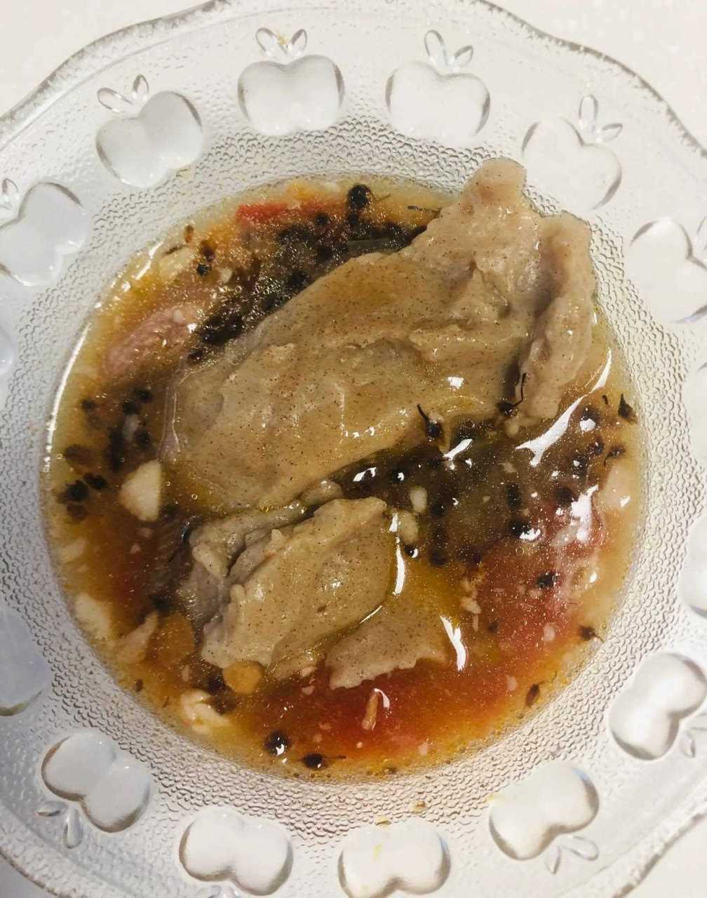 今天吃莜面荞面糊糊(一声),也有地方叫拿糕.