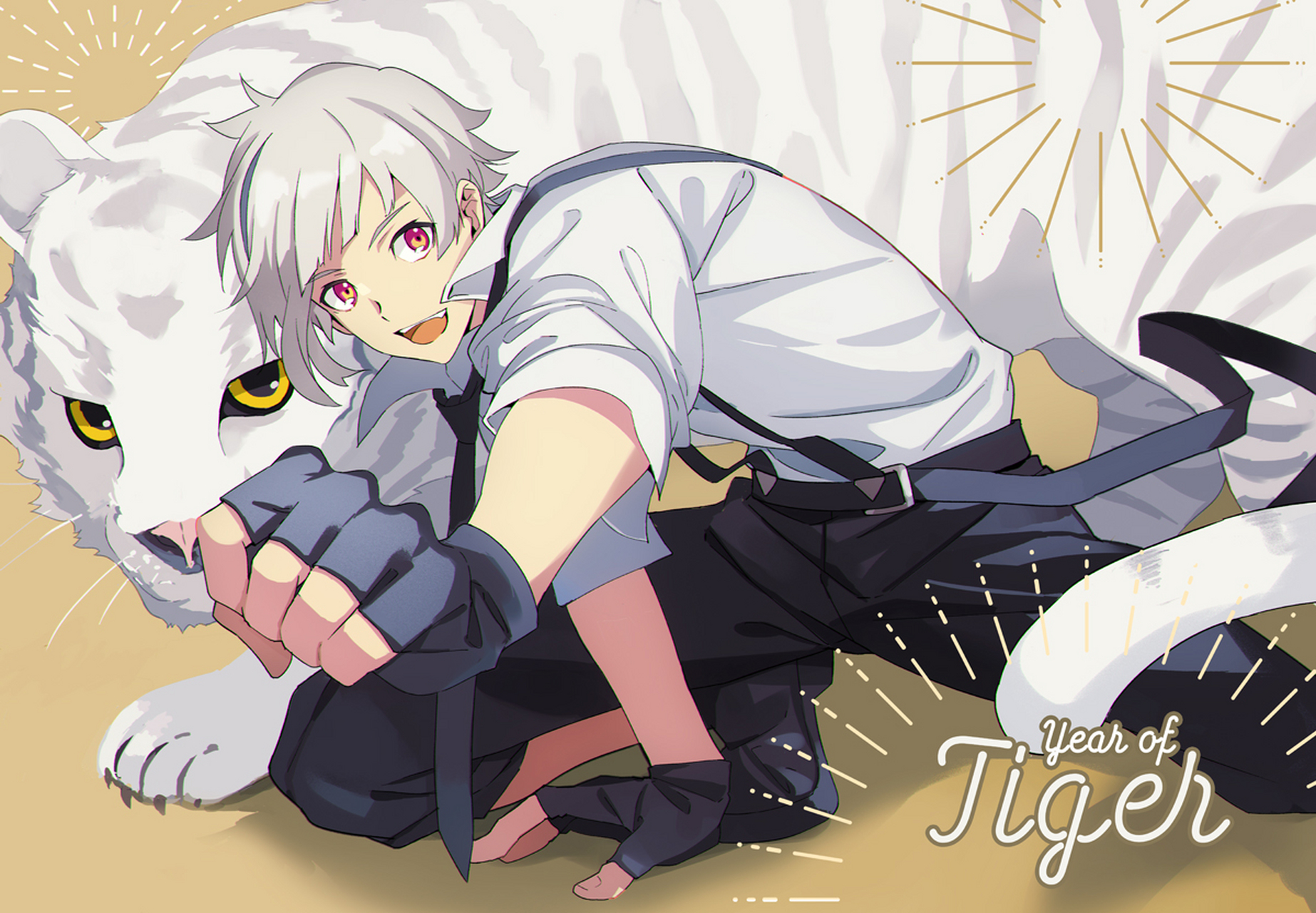 文豪野犬# #文豪野犬中岛敦#  敦敦来了,也太不好找了,补上补上[哟]