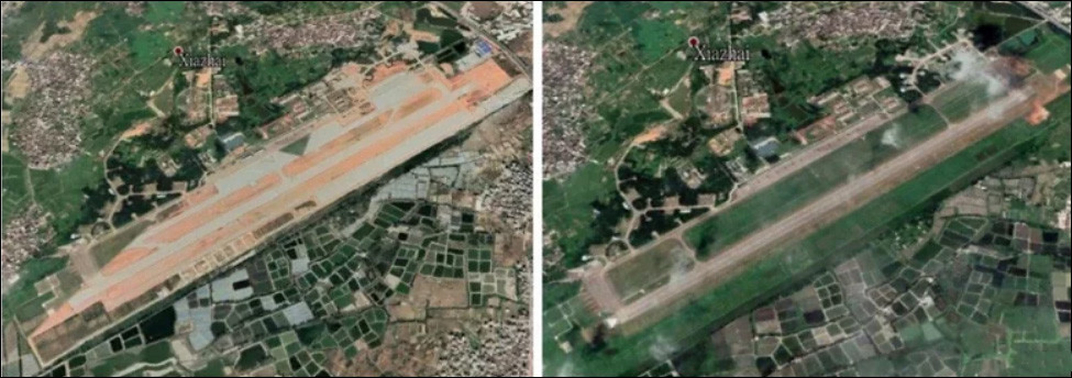 台媒报道称,根据卫星图像显示,福建的龙田机场和惠安机场正在大幅扩建