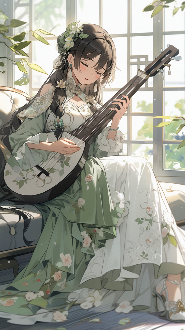 二次元# #古风# #二次元美女# #古风美女#  手执琵琶韵,曲调婉转侣.