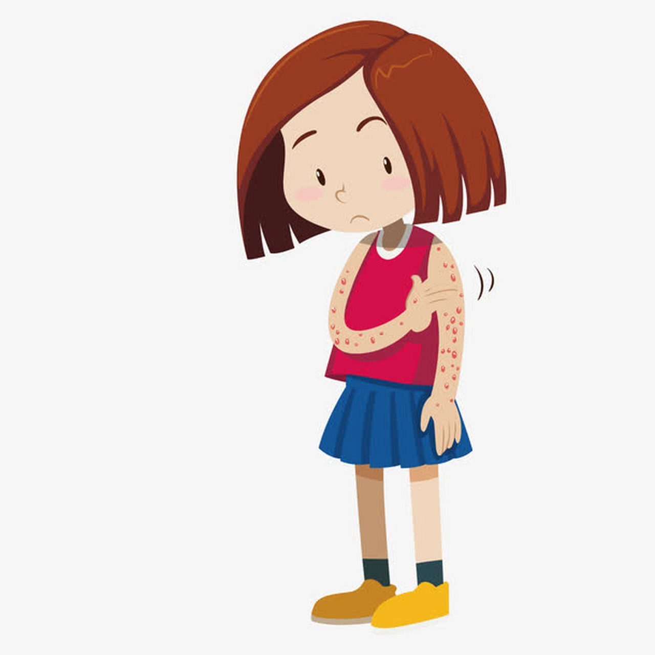 荨麻疹# 俗称风疹块.