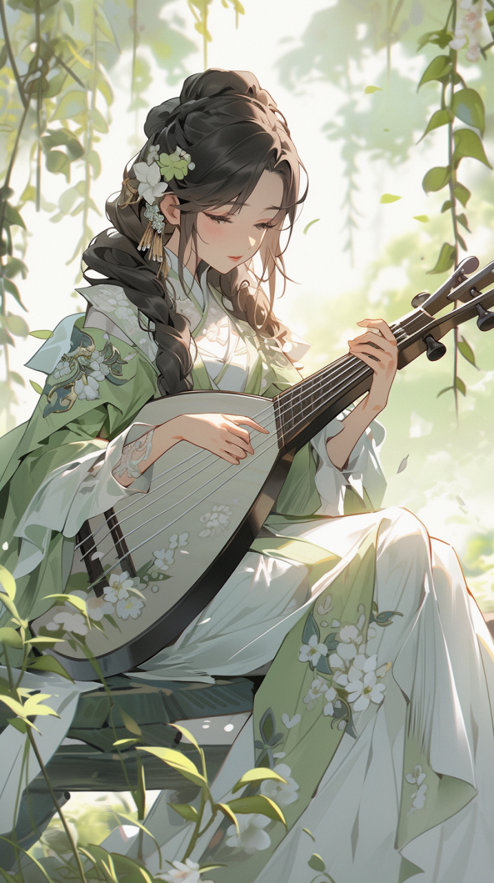 二次元# #古风# #二次元美女# #古风美女#  手执琵琶韵,曲调婉转新.