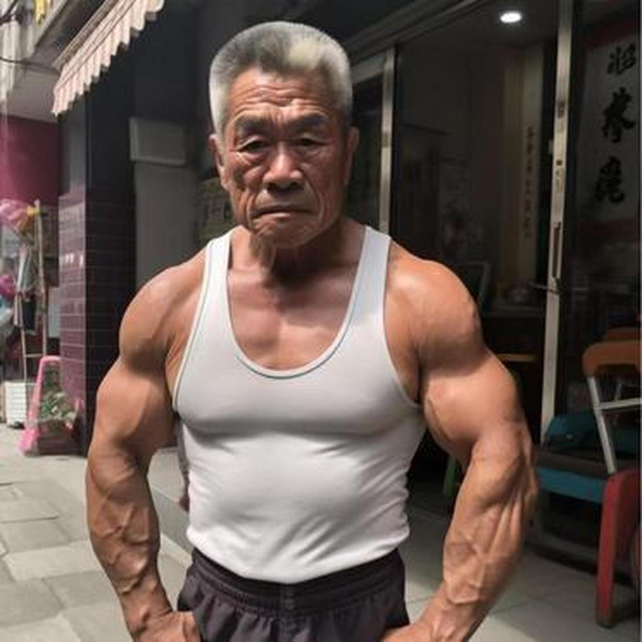 看大爷这身材,不比健身房厉害吗!