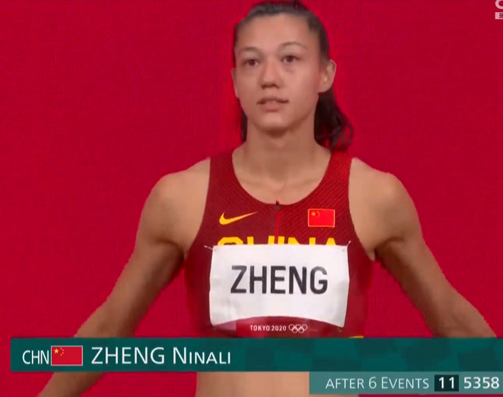归化运动员郑妮娜力获七项全能第十名 本届东京奥运会,中国代表团有一
