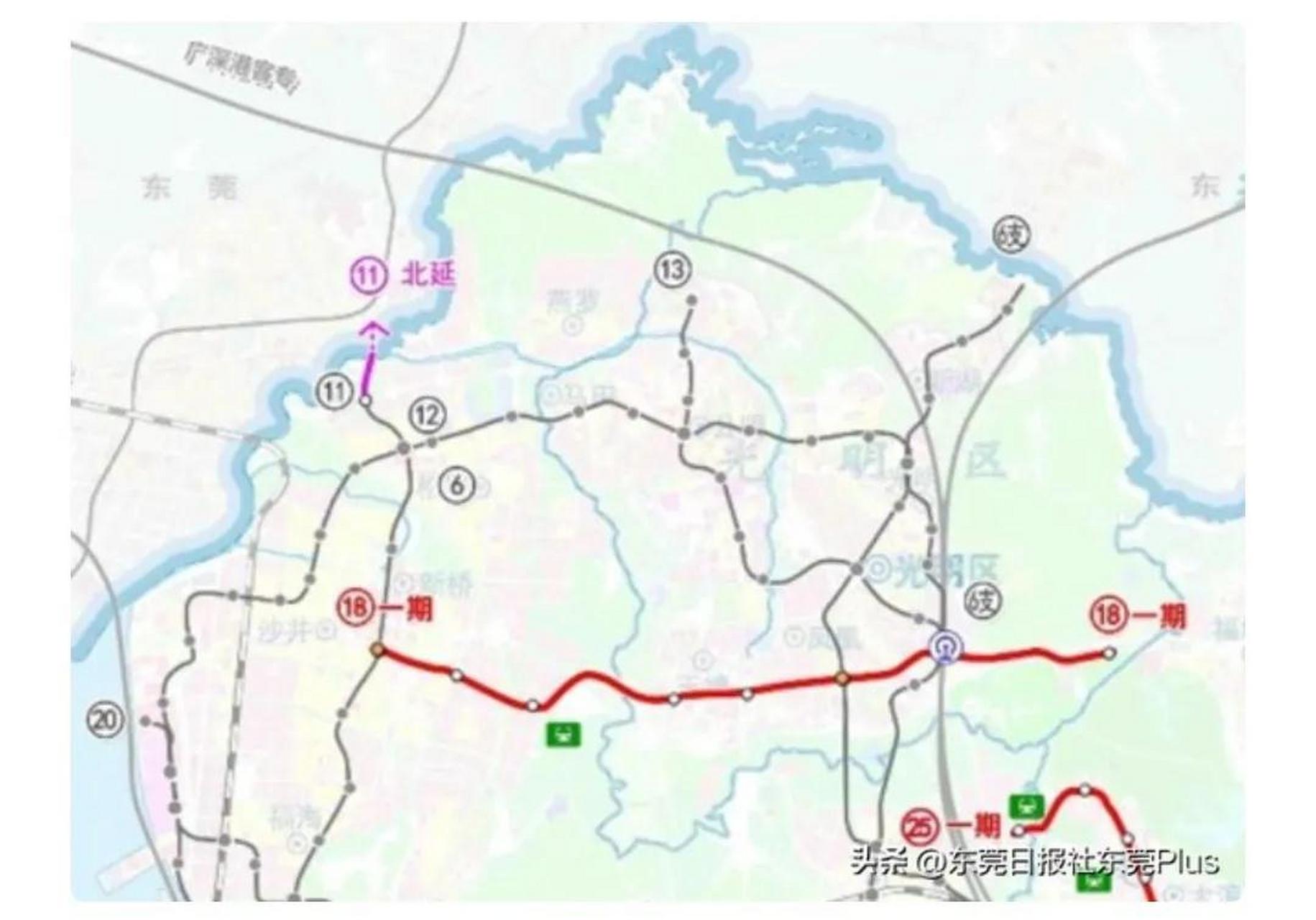 深圳地铁11号线北延东莞近期计划取消,14号线东延惠州更加遥遥无期