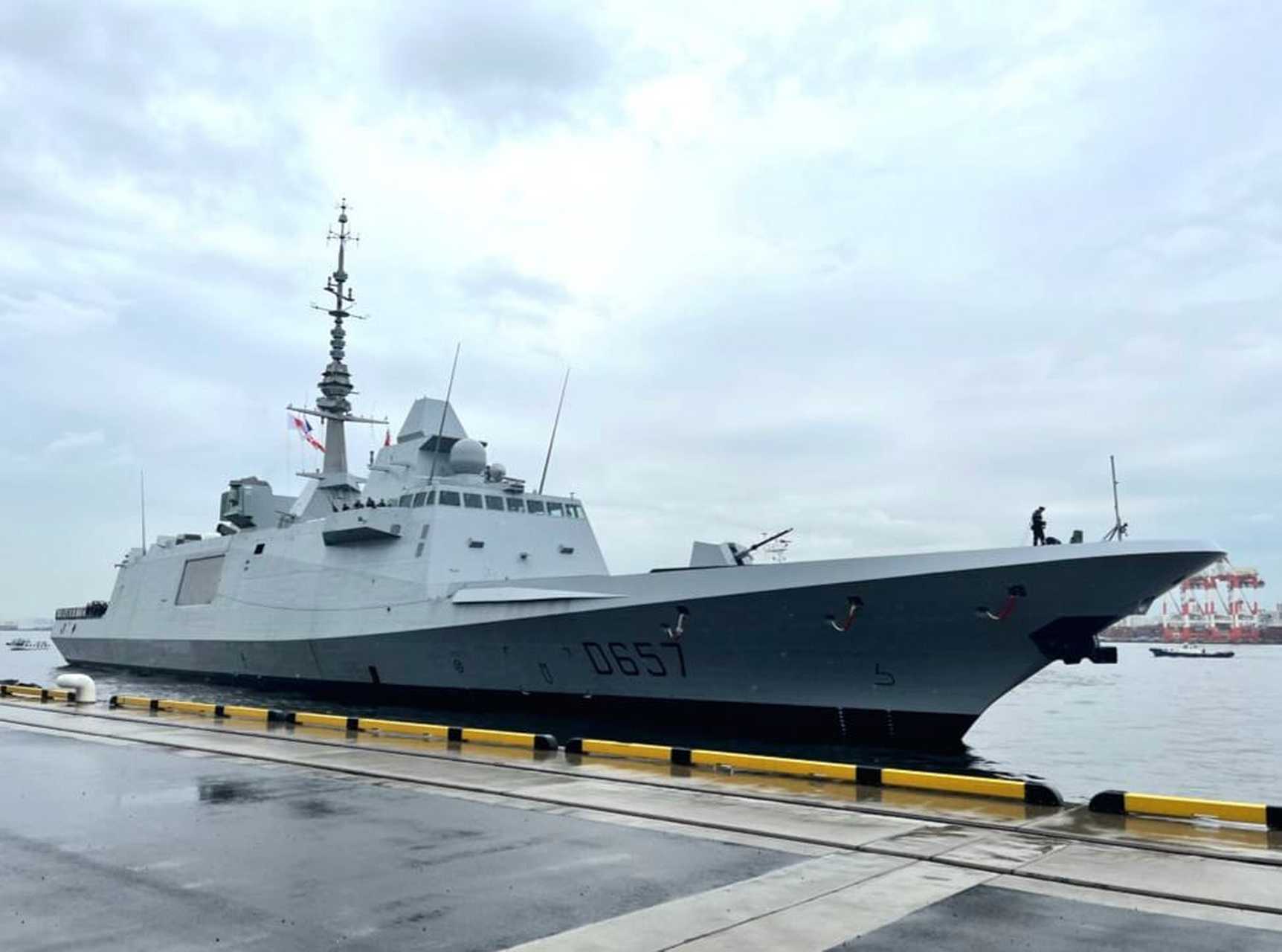 5月30日,法国海军防空型多任务护卫舰"洛林"参加了名为"sagittaire"的