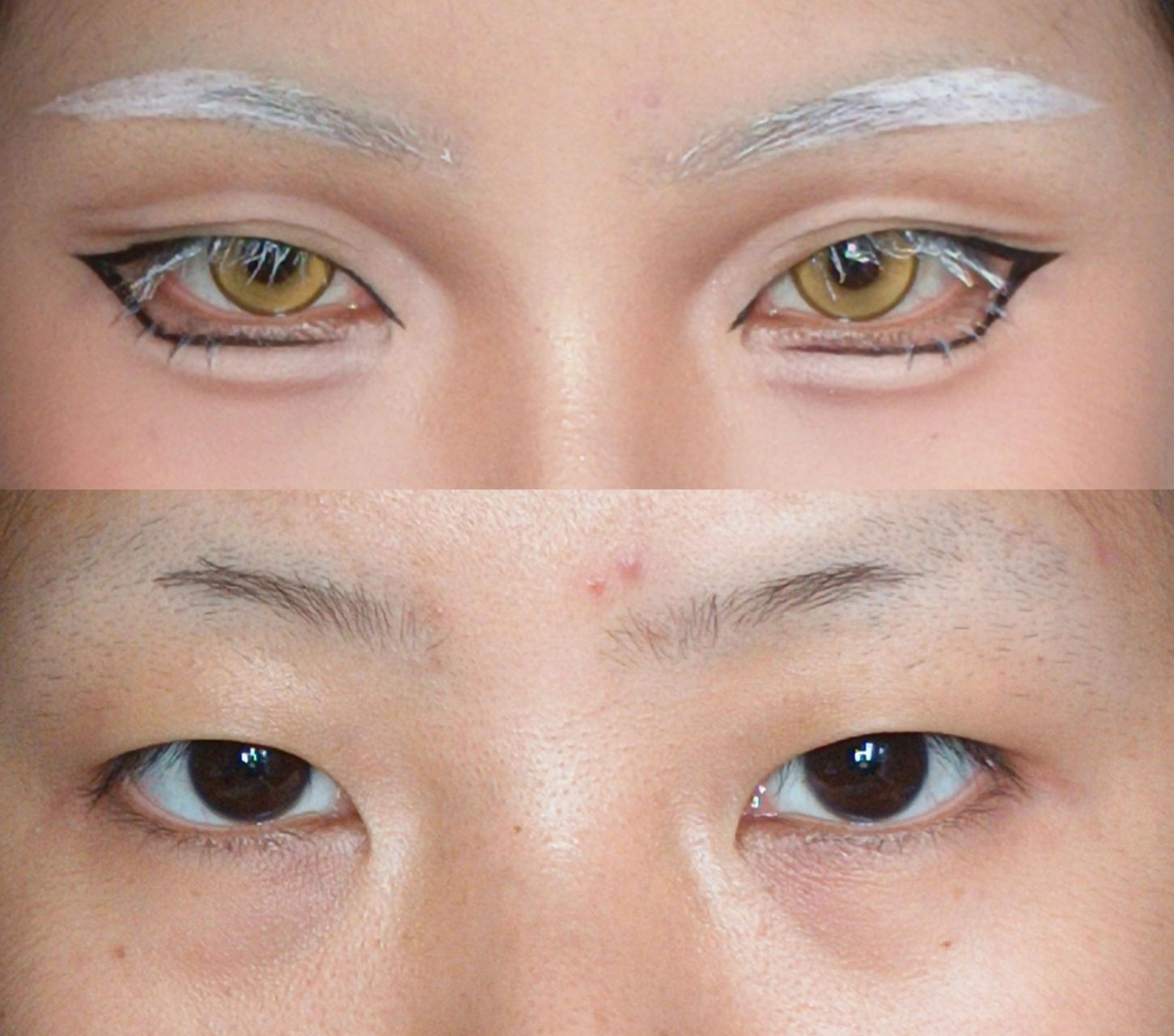 单眼皮内眦赘皮算得了什么 妥妥拿下 想抓几个老婆来化妆嘿嘿嘿 有没
