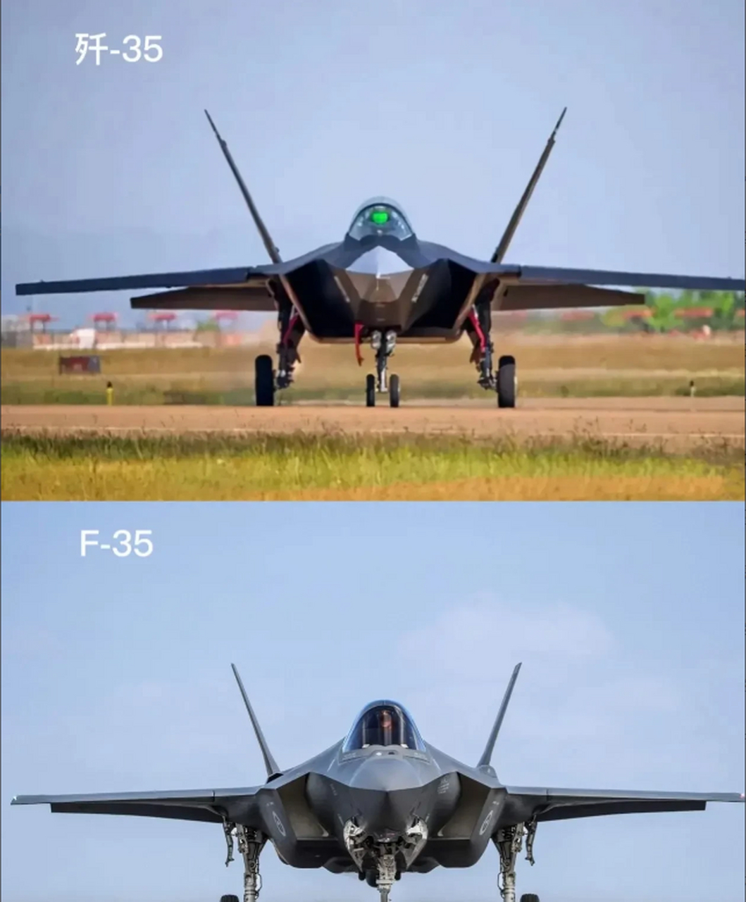 而中国歼35,那个娇姿,让人看了真舒服,不愧是专为歼灭f35设计的