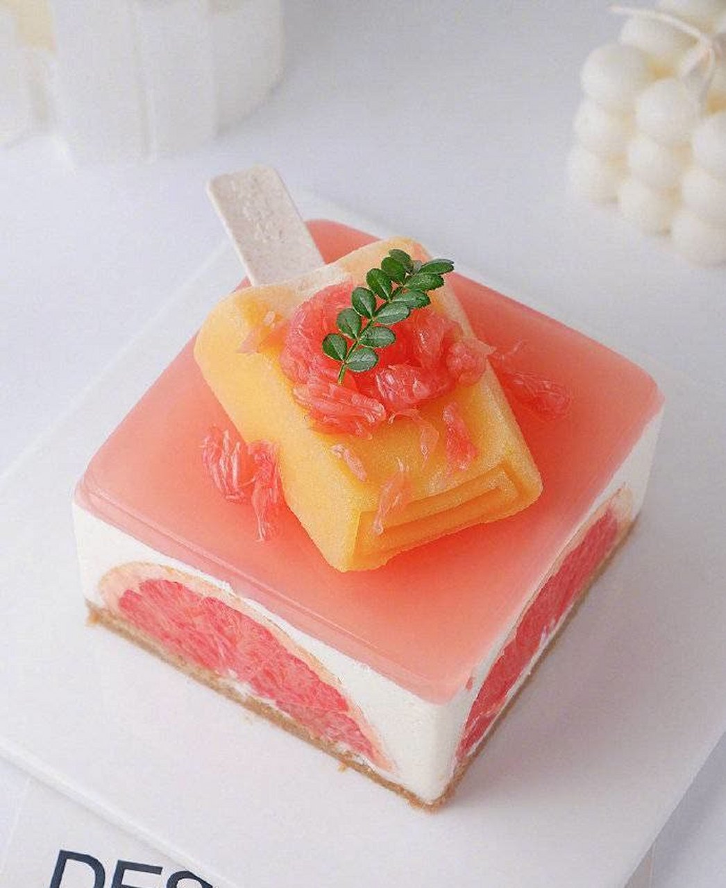 柚子酸奶慕斯? 高颜值甜品其实很容易做!