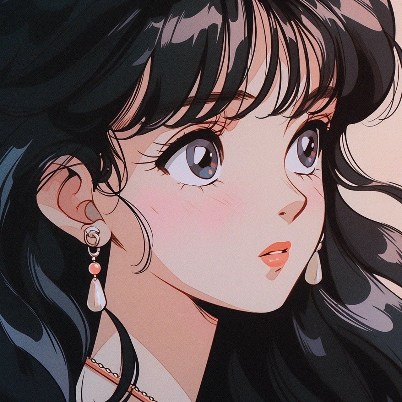 怀旧风动漫女生头像,爱了爱了[心]