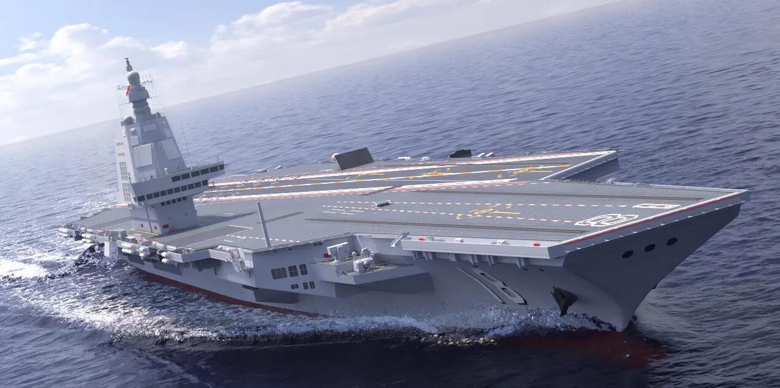 003航母航行测试图!