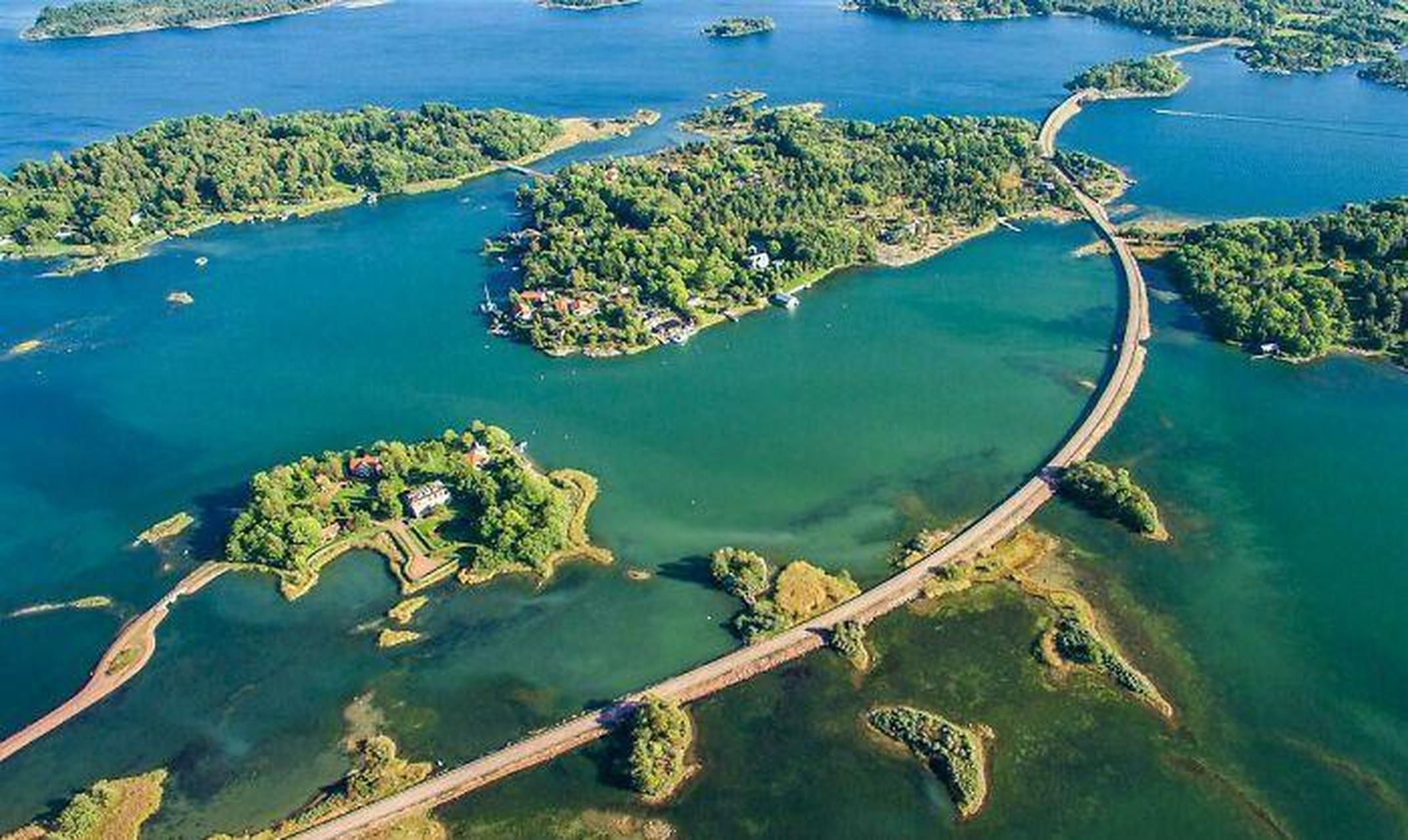 连接奥兰群岛不同岛屿的道路