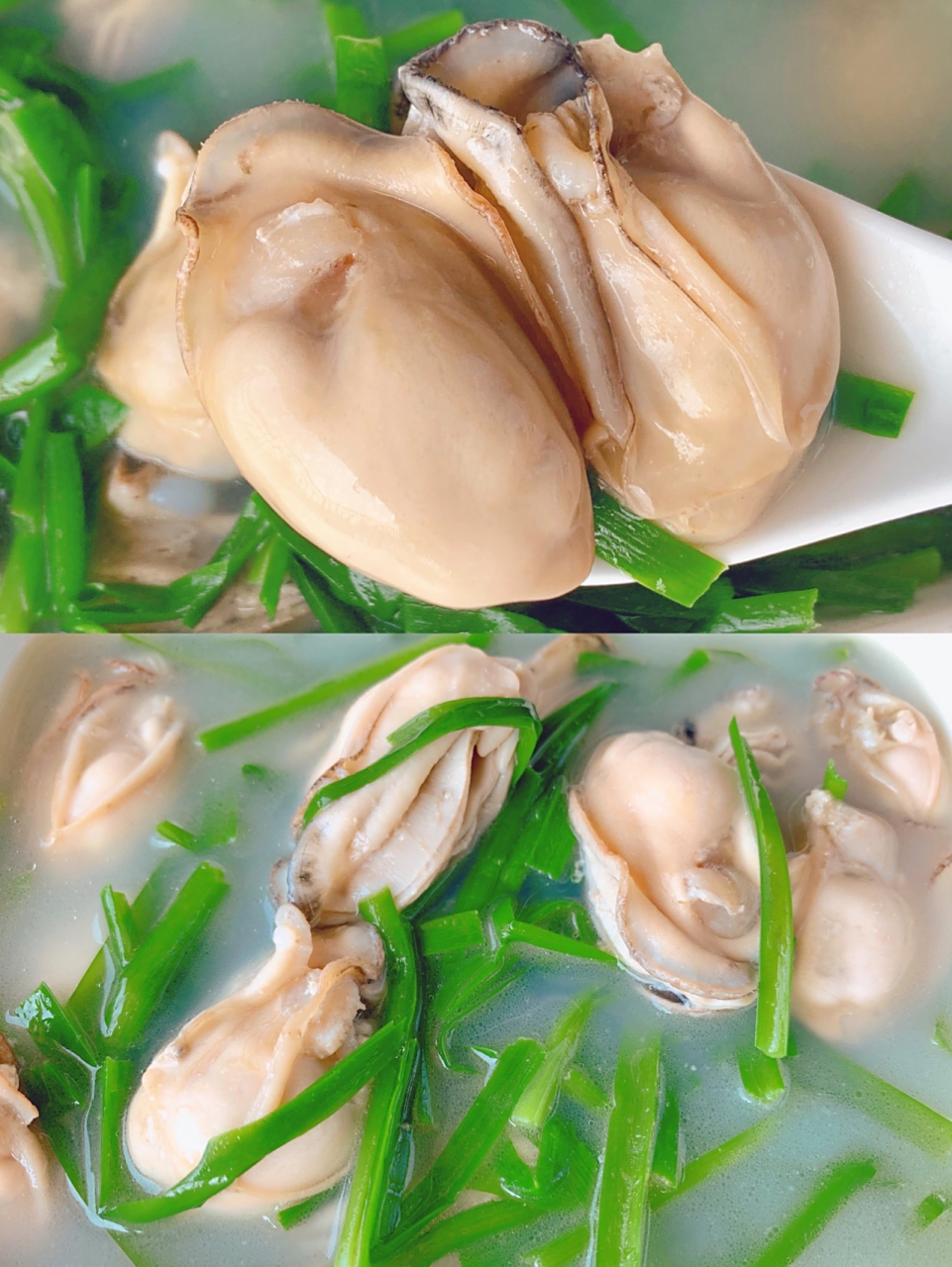 鲜甜肥美的韭菜生蚝煲,原汁原味巨好吃