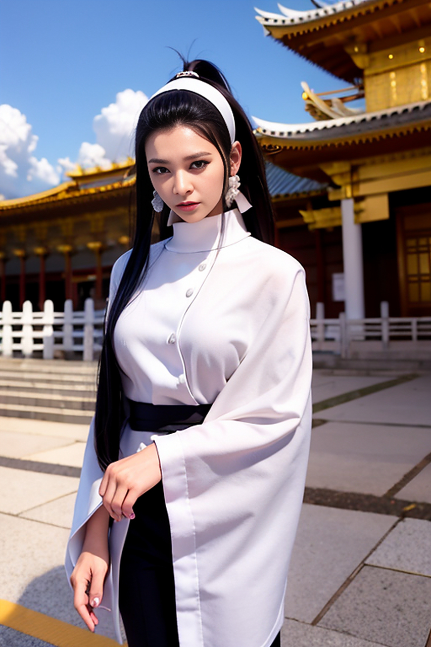 stable diffusion webui自绘图:拳皇神乐千鹤模型展示.