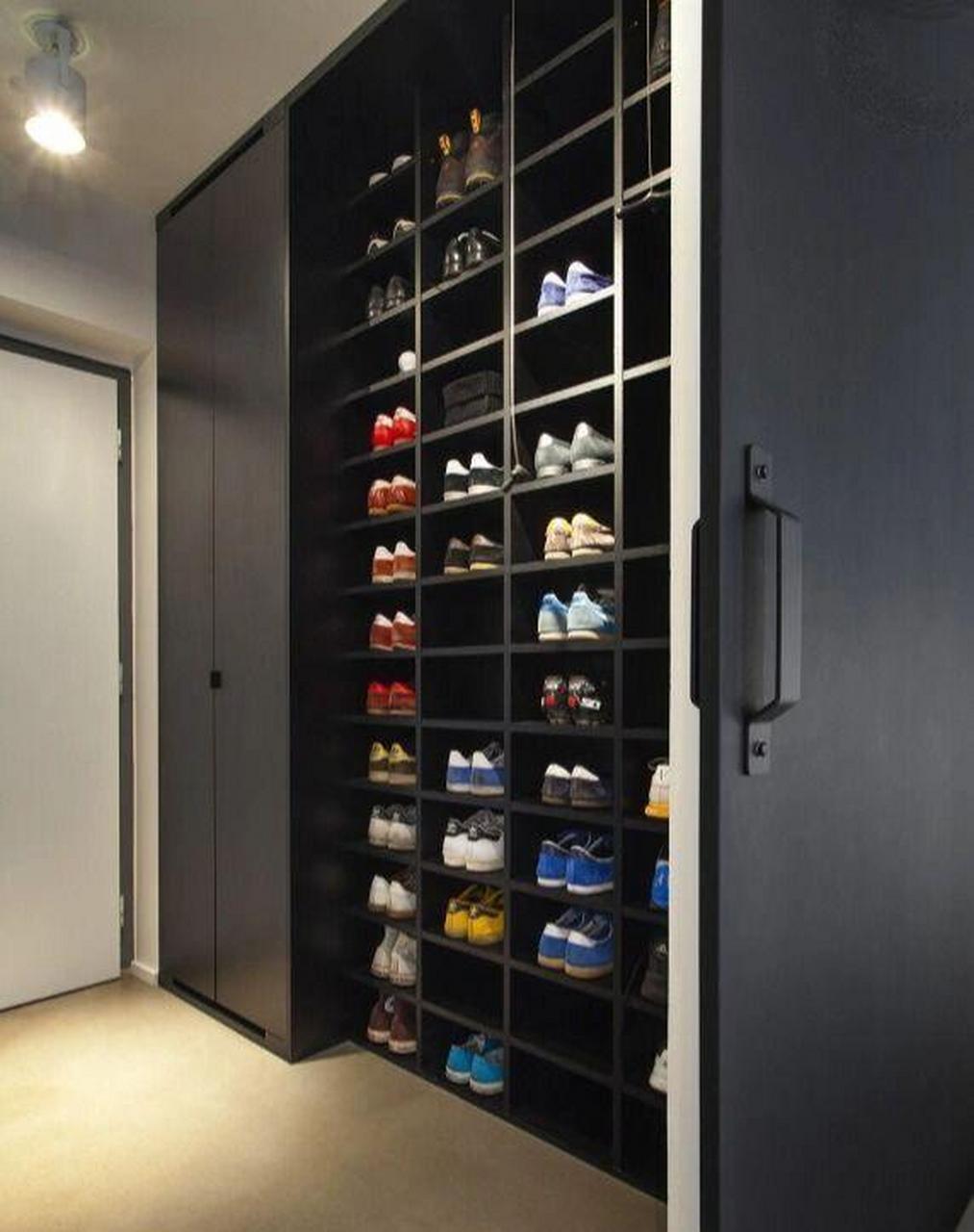 敲重点 [照相机] 0.5m鞋柜这样做100双鞋不是问题 一进家门,看着一堆