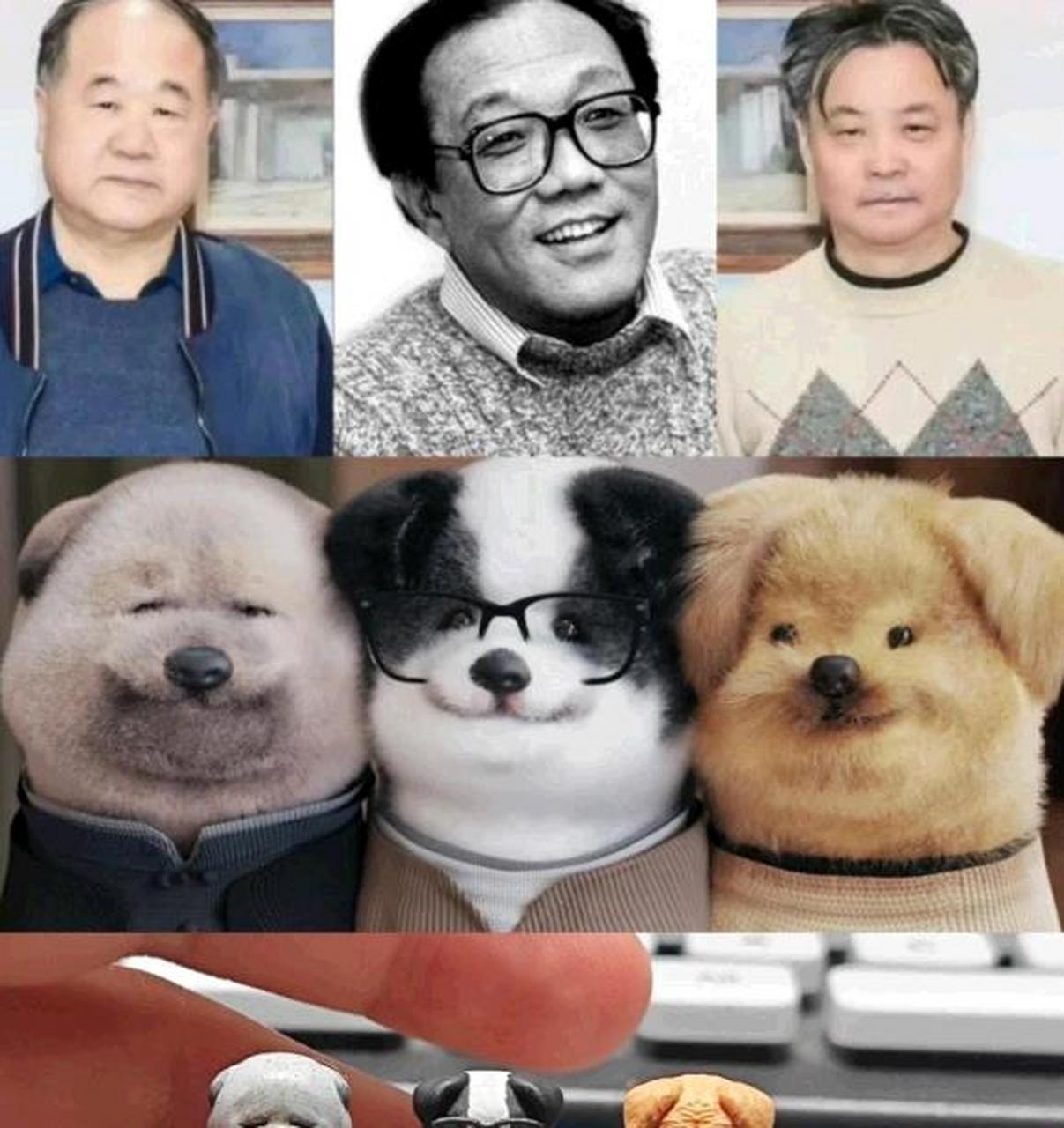 太像了,应该推荐给余华和莫言,让他们买回家.[大笑]