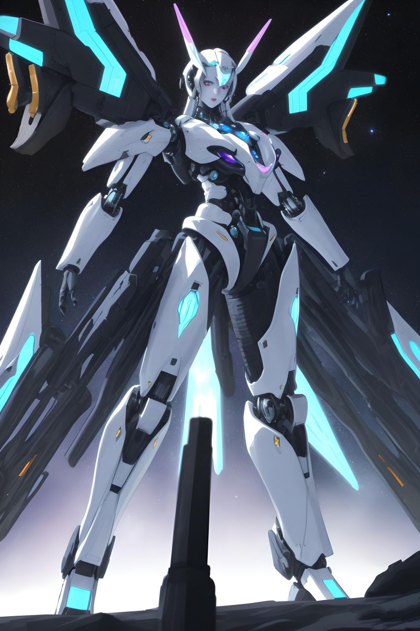 机甲与少女#动漫头像和壁纸##图片##动漫美图##动漫机甲##二次元机甲