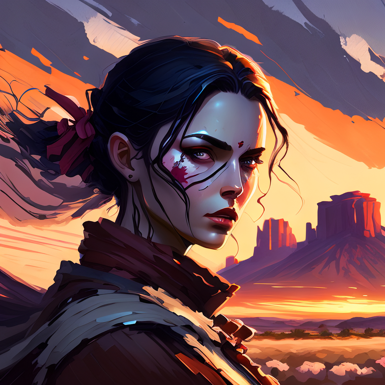 夕阳犹猎日,午夜已春风.4k,简洁,静谧#百度文心一言来了