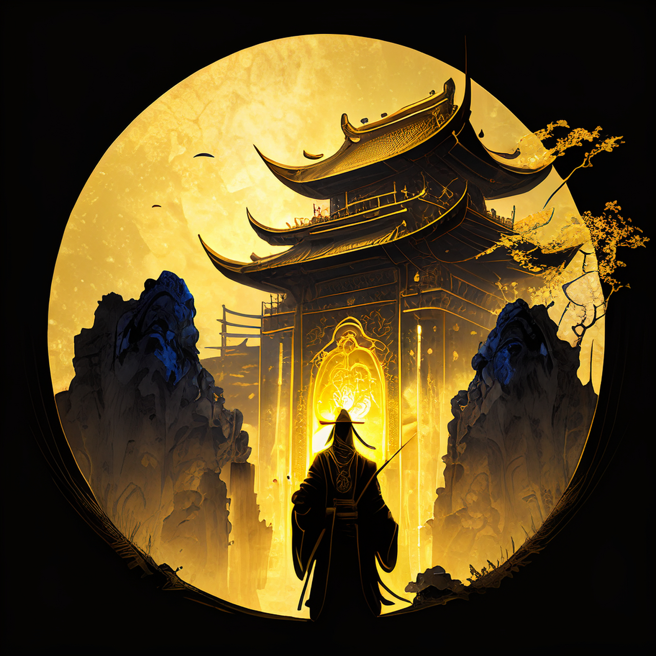 百度ai绘图黑科技#壁纸,微视图,古风绘画,中国风,描绘古诗词,古典美.