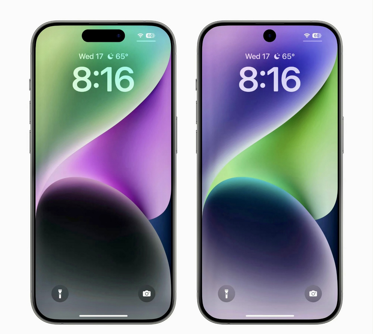 是网友曝光出来的iphone15和iphone17的渲染图,左边的是iphone15手机