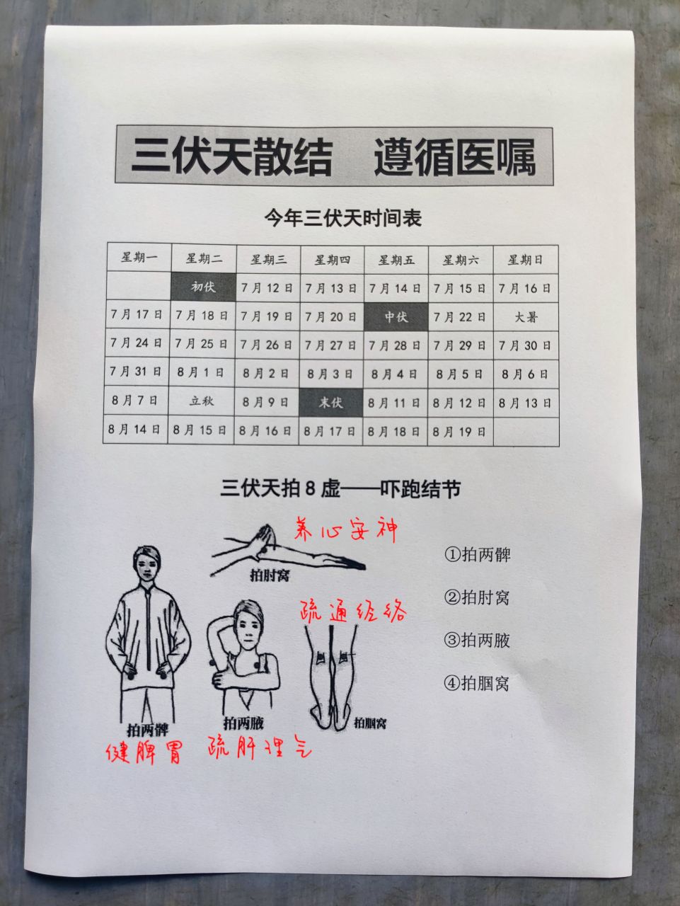 9(中伏)→8.10-8.19(末伏) .