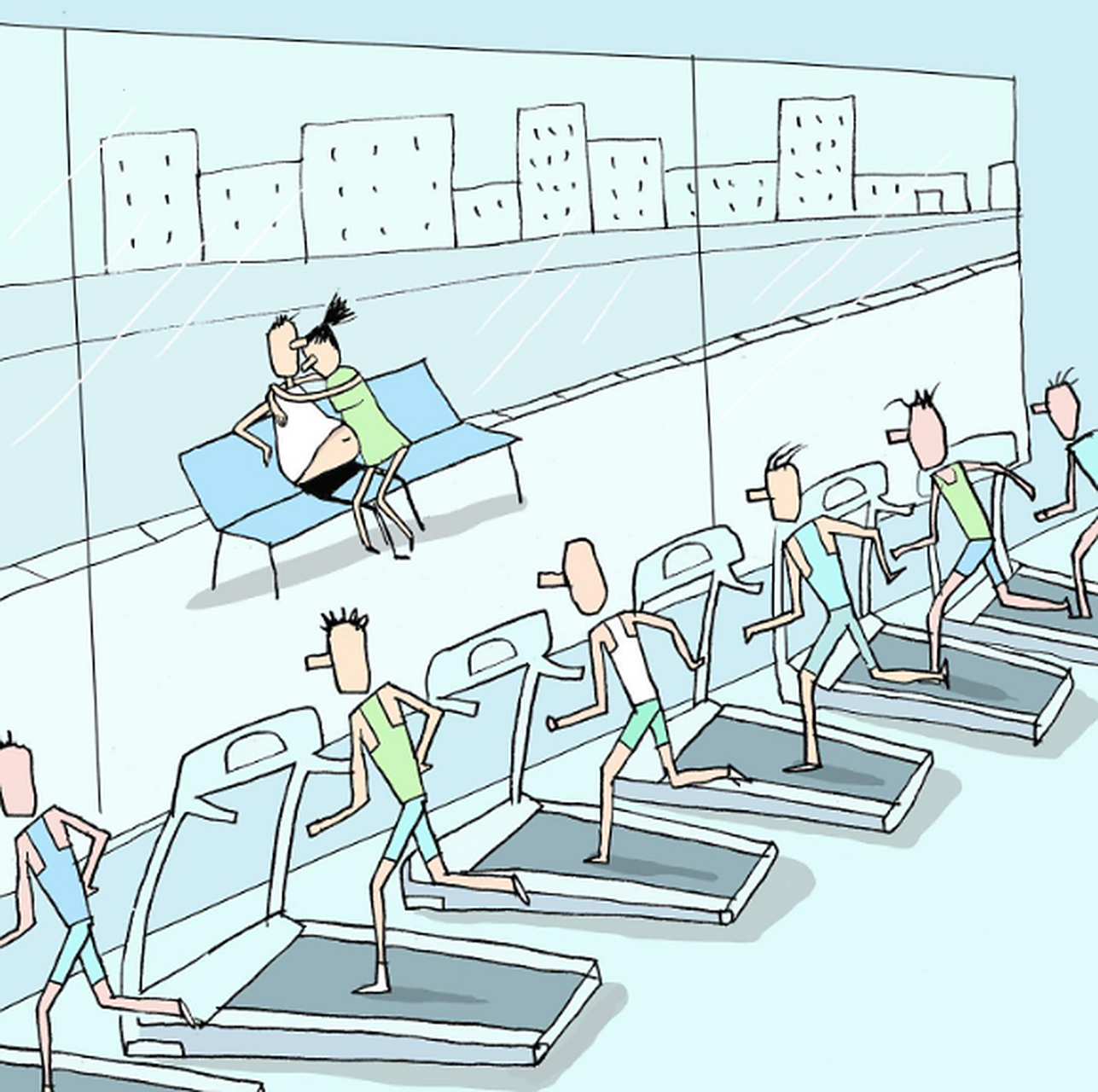 积极健身的目的是为了自己,不只是为了给他人看的,你说呢?