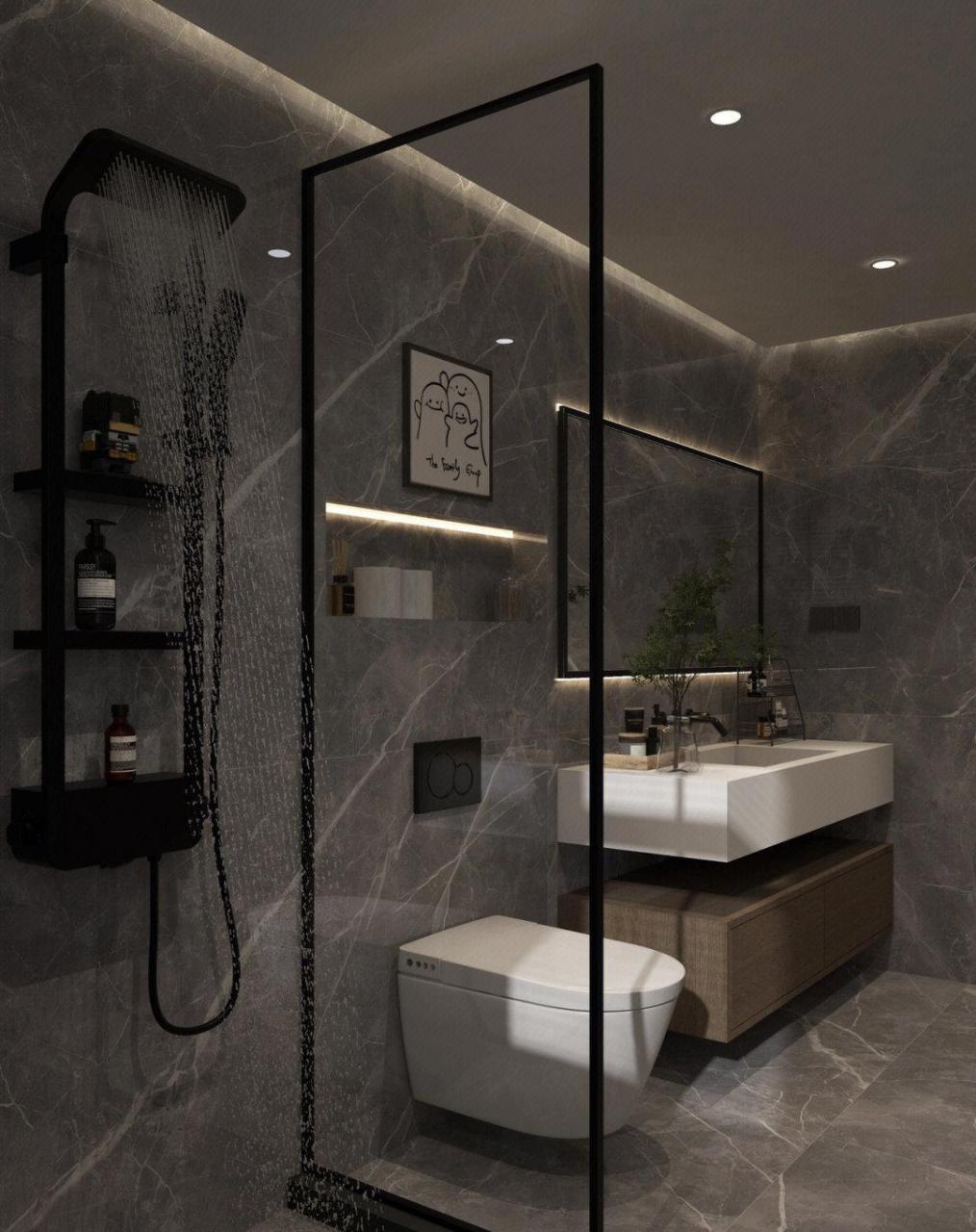 浴室装修|浴室这样装修好通透 [照相机]  [照相机]  5平的浴室空间