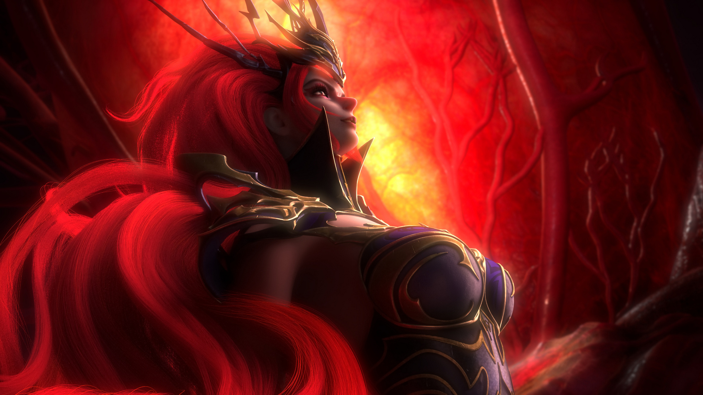 国漫# #动漫壁纸#  神澜奇域无双珠:美丽,妖艳又强大的红宝女皇