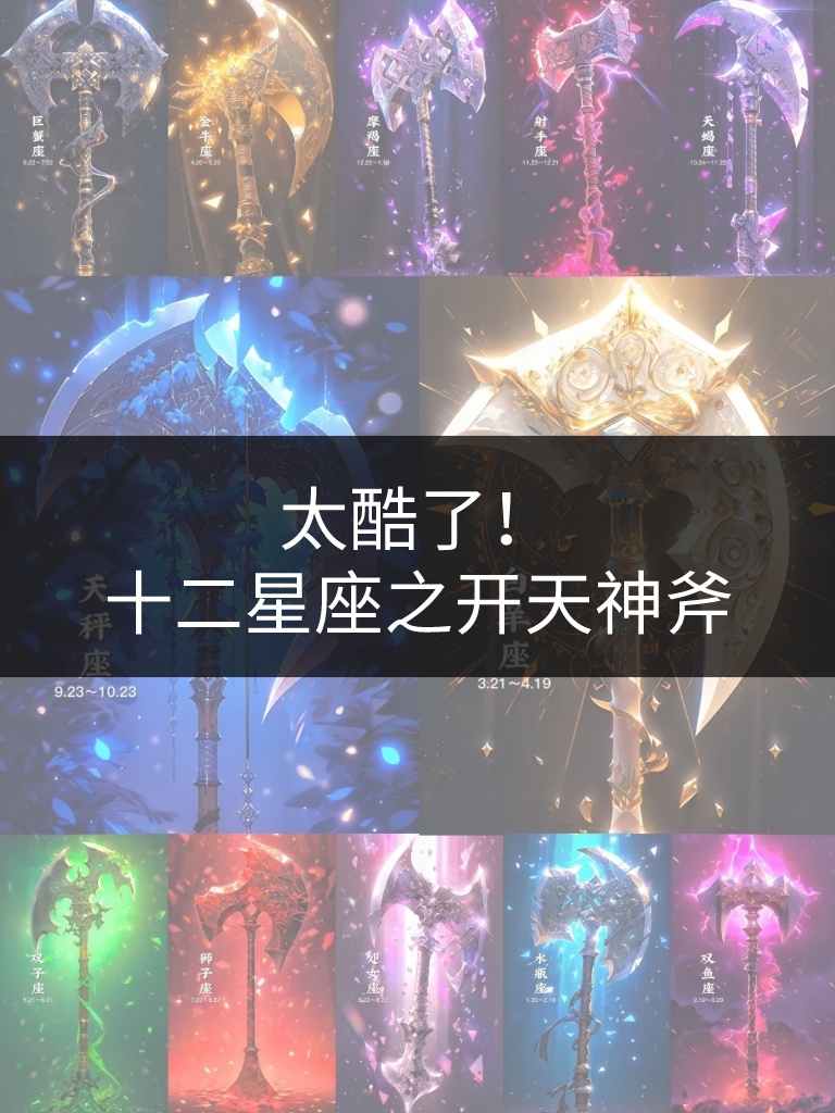 十二星座之开天神斧  这些星座也太酷了,看看这个神斧适不适合你?