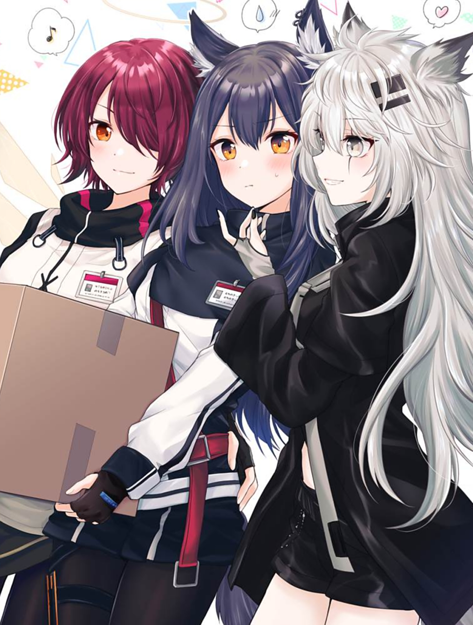 拉普兰德x德克萨斯x能天使,精选美图#明日方舟