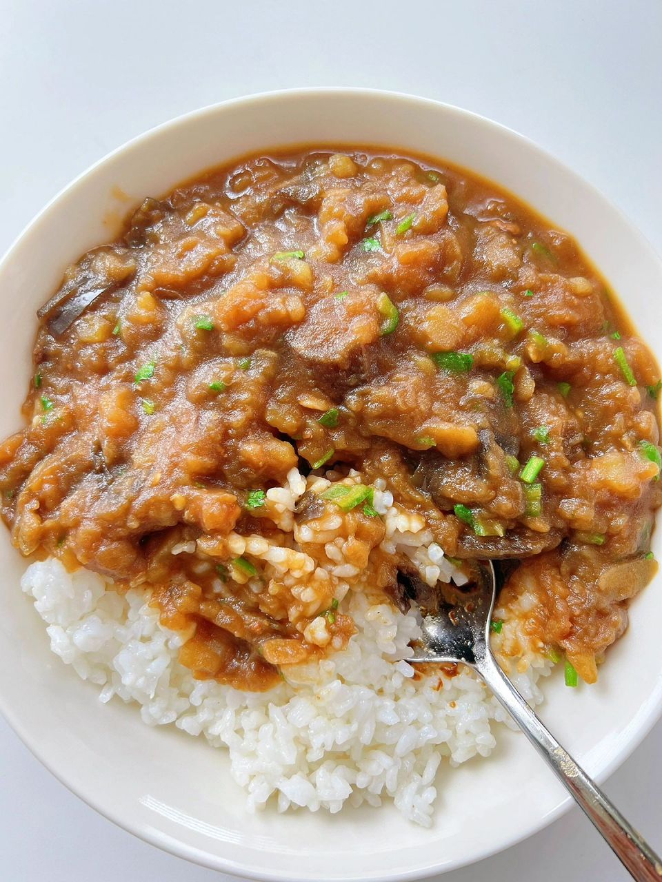 土豆泥茄子盖饭还是要看东北人的6015巨下饭 这个茄子土豆泥拌饭