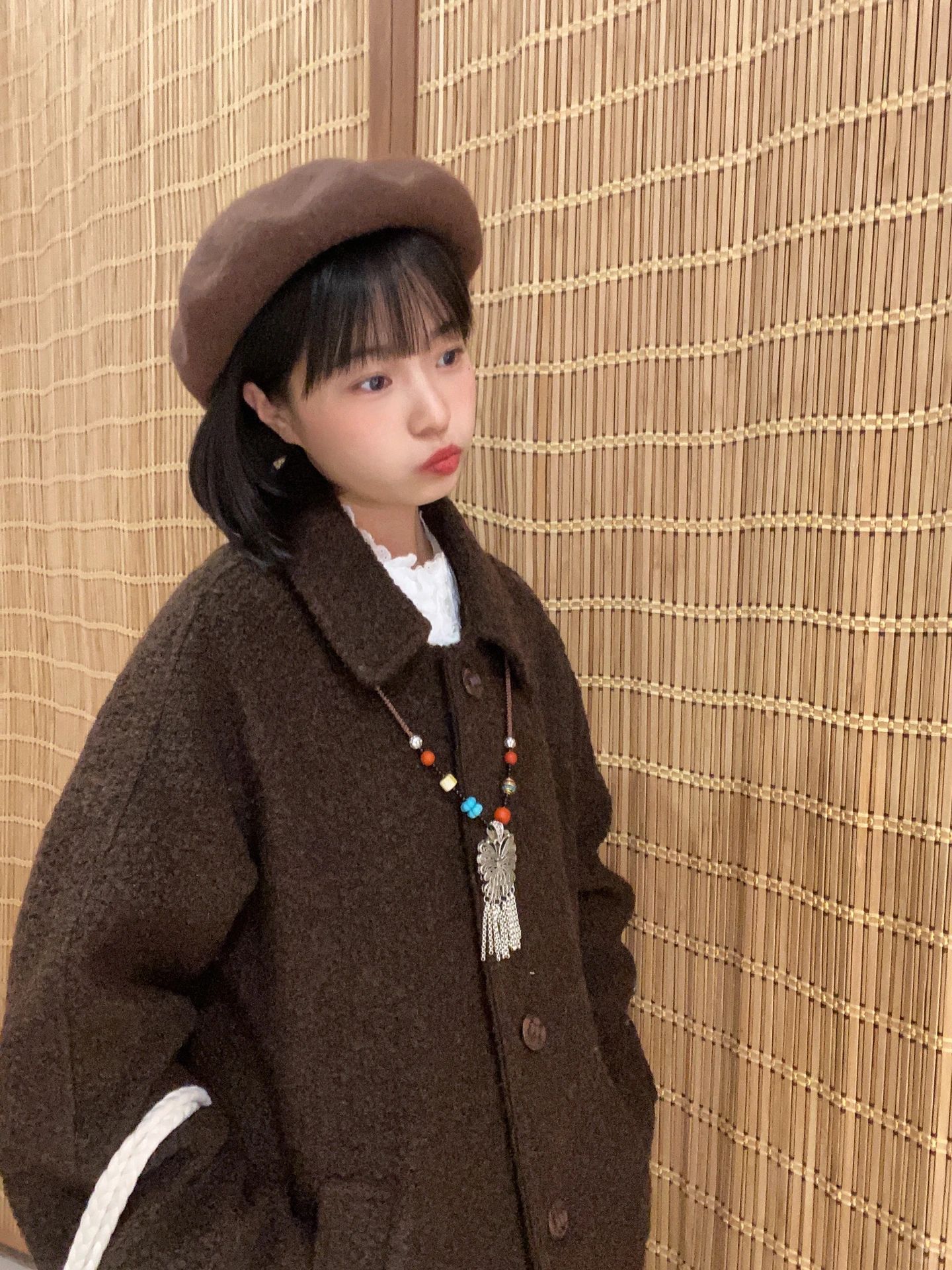 无论是日系穿搭秋冬穿搭叠穿羽绒服女生短发发型小个子穿搭