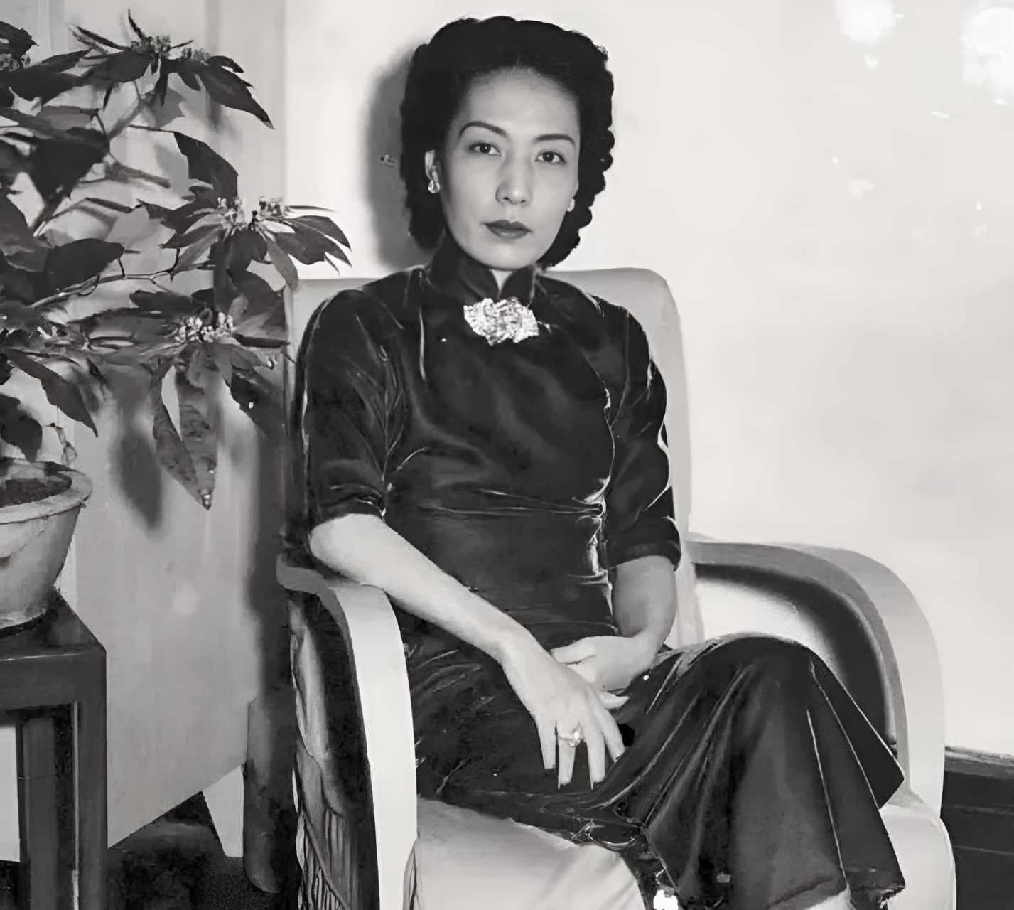 姚玉兰趁着孟小东睡着,带着丈夫杜月笙进了房间.