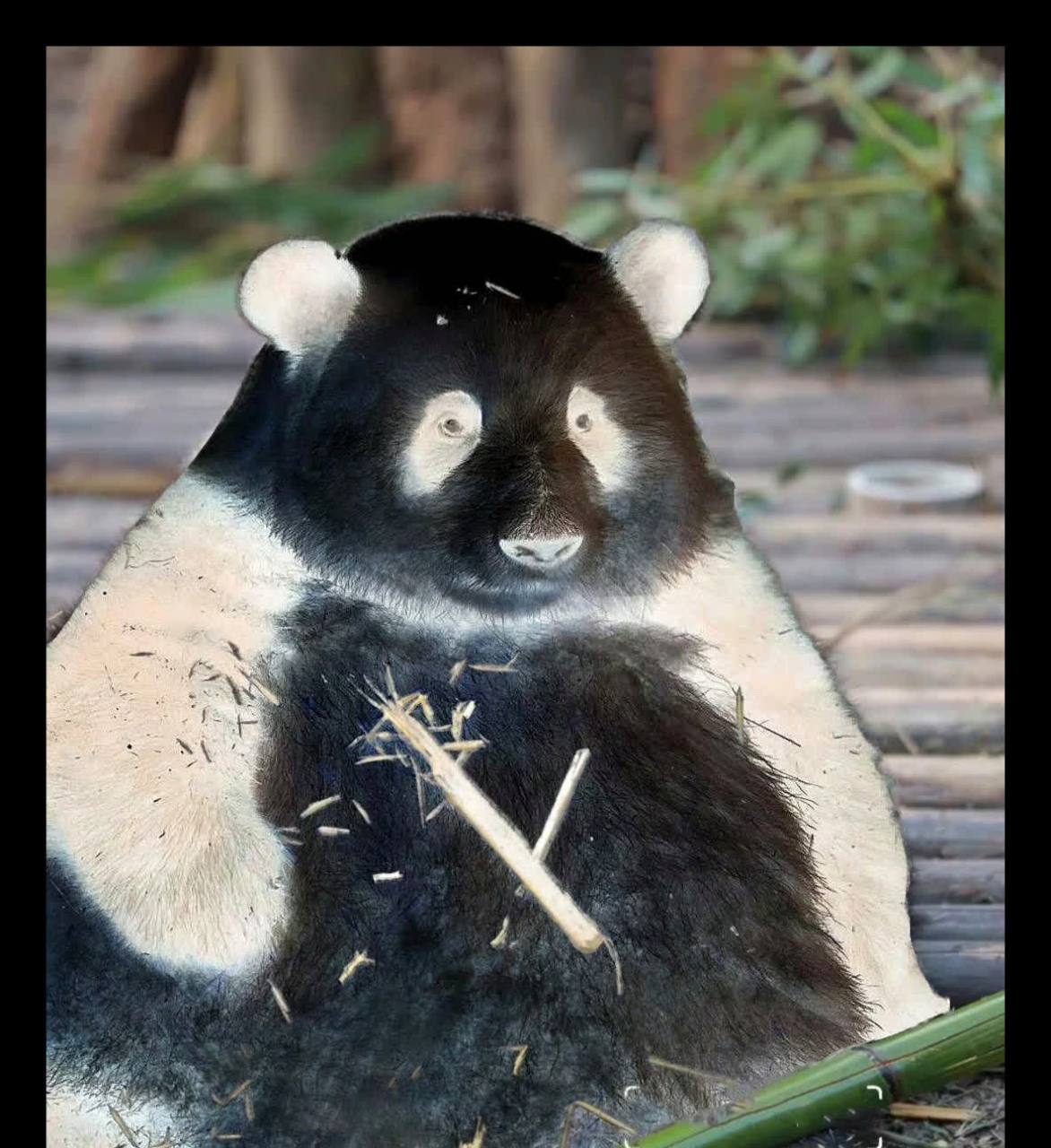 当大熊猫的颜色反转时,它就会从可爱的动物变成暴徒熊猫[大笑]
