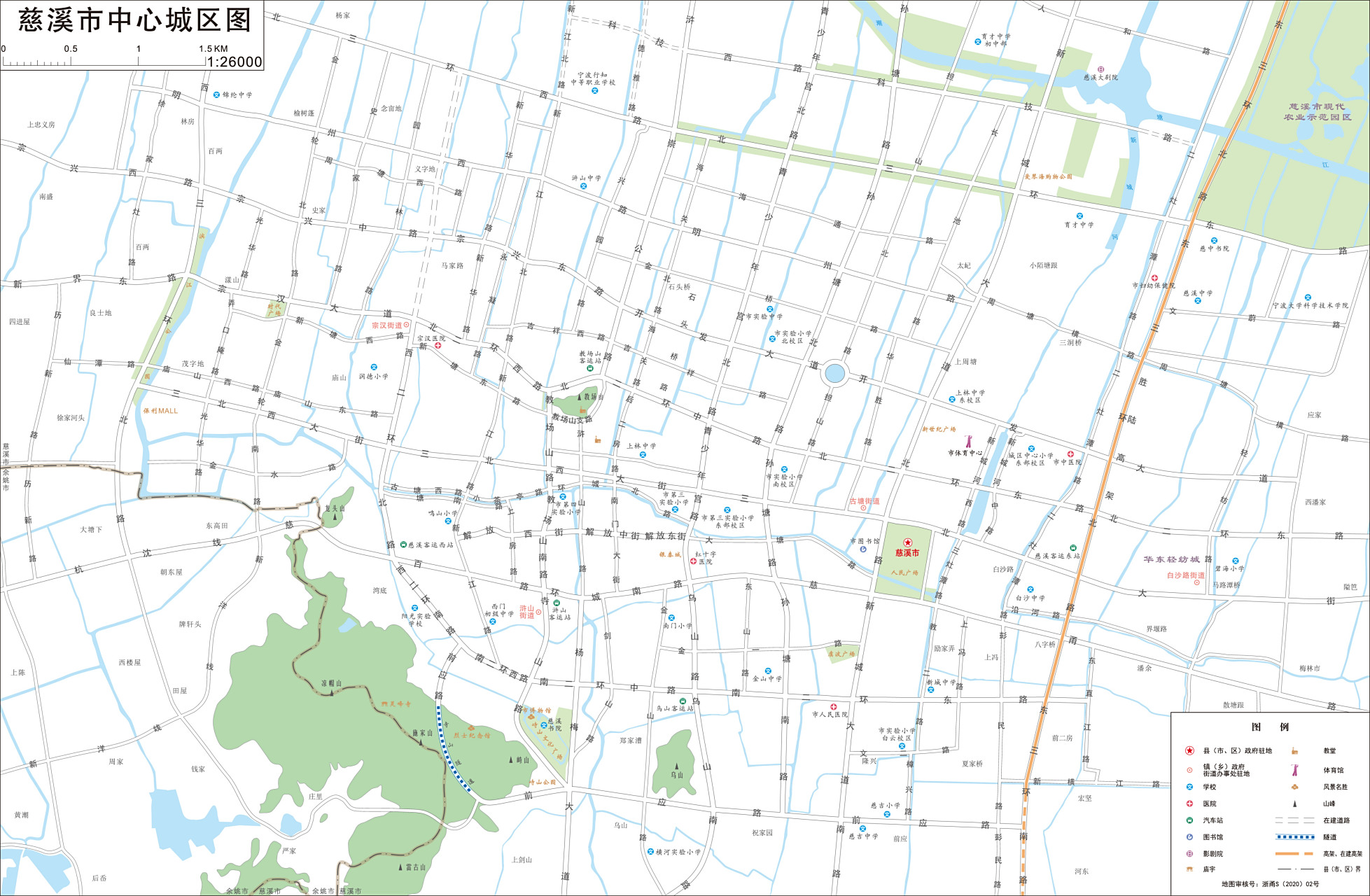 慈溪市中心城区图