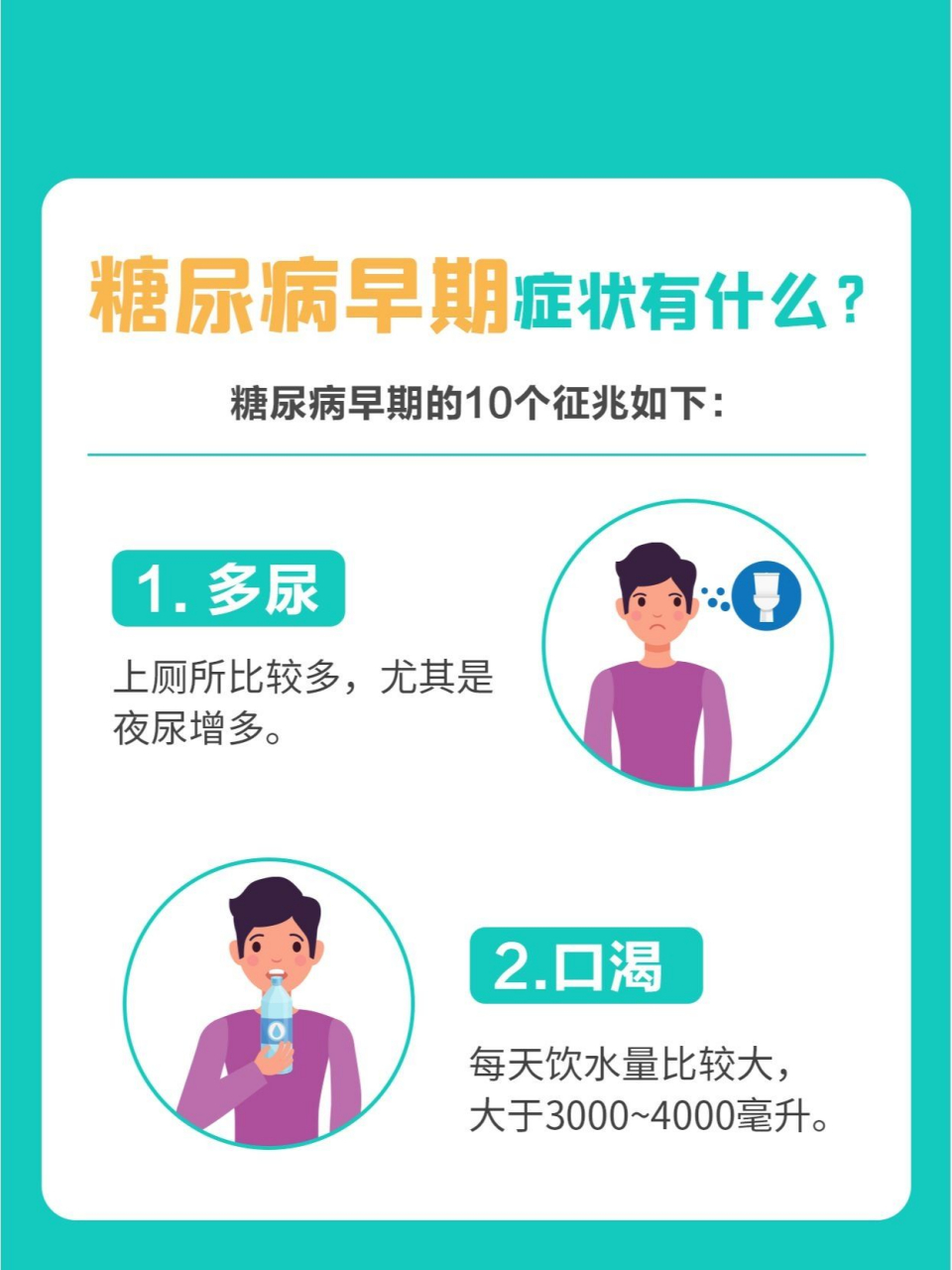 提醒丨糖尿病早期症状有什么?