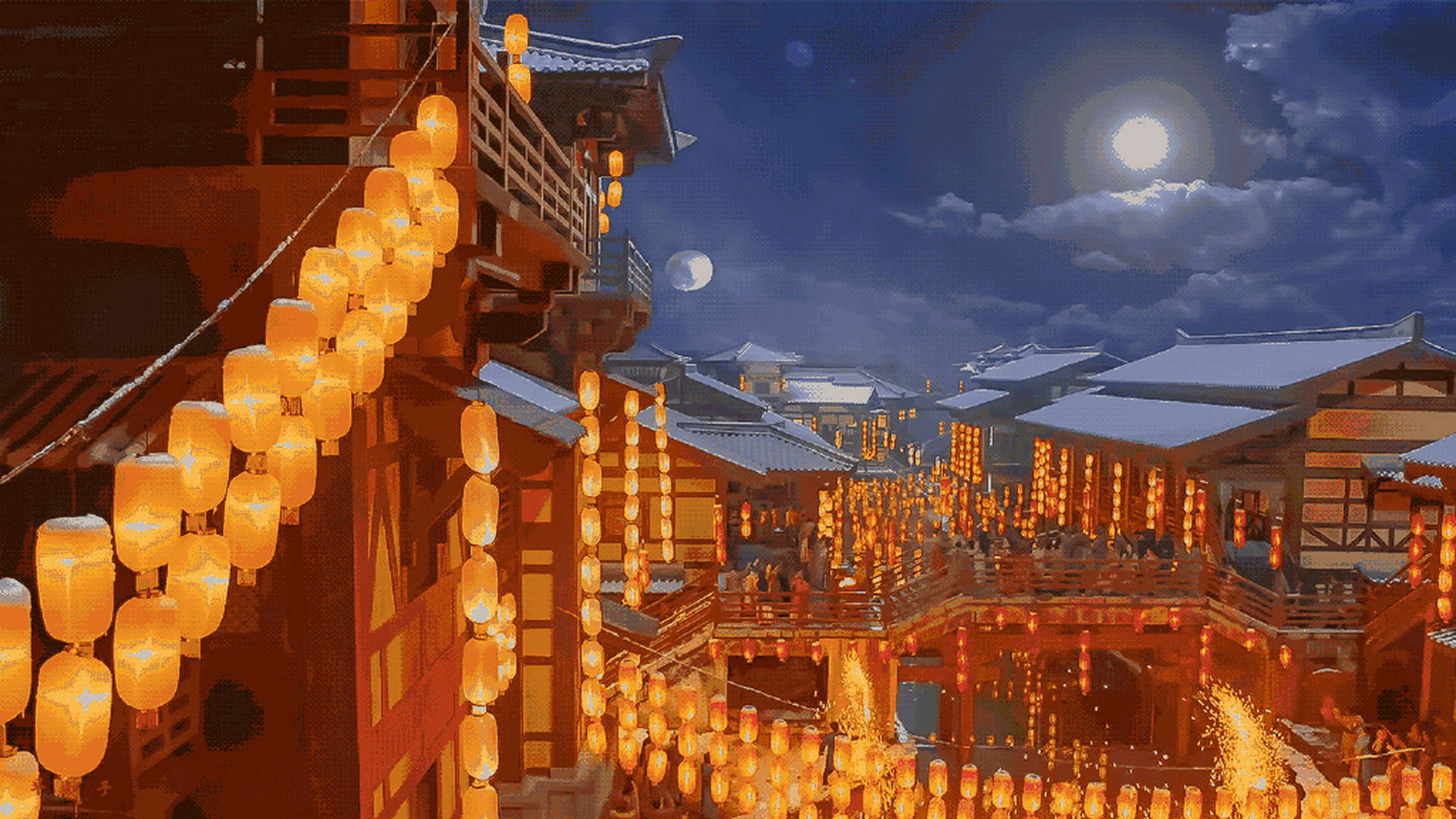 明灯三千,盛世繁华[悲伤]… #动漫美图# #古风小分队